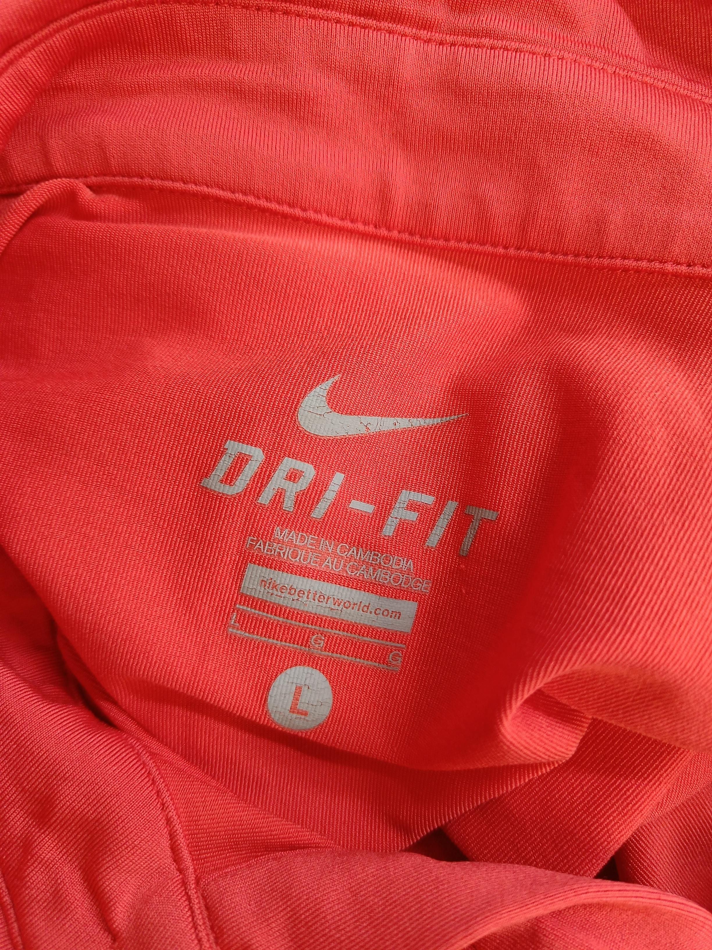 Nike Men's Polo L Red Striped Polyester with Elastane Basic - Image 5