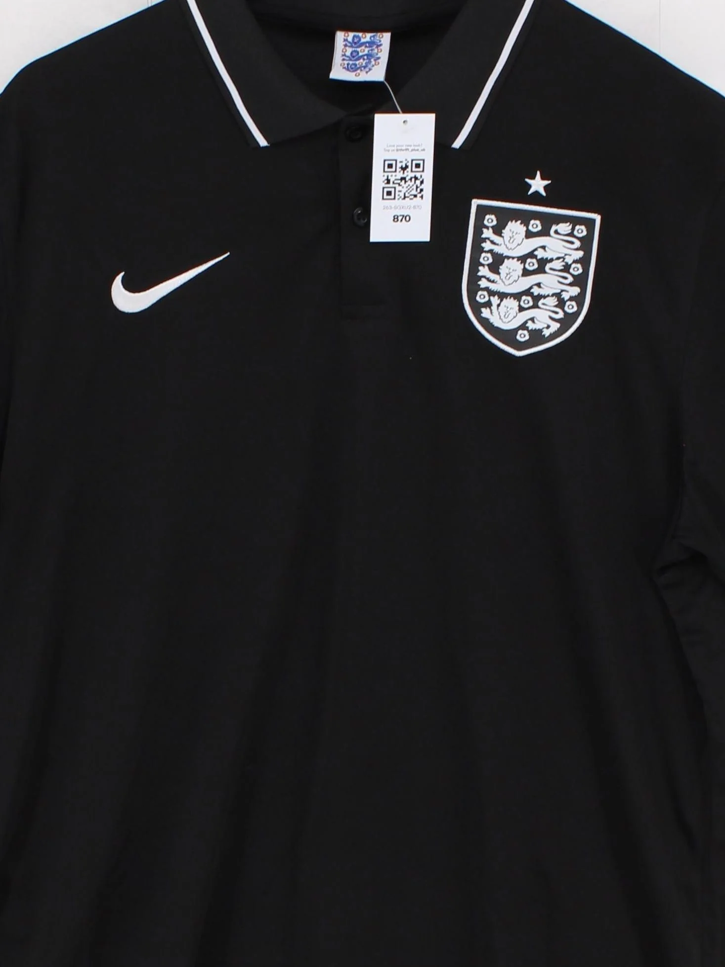 Nike Men's Polo M Black 100% Polyester Collared Basic - Image 3