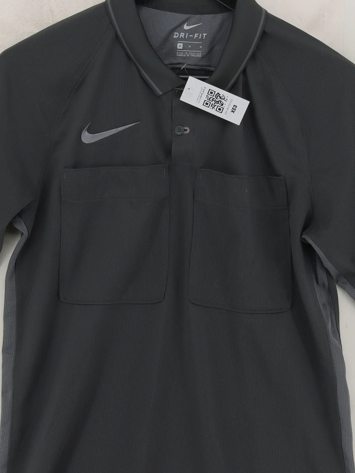 Nike Men's Polo M Grey 100% Polyester Collared Basic - Image 3