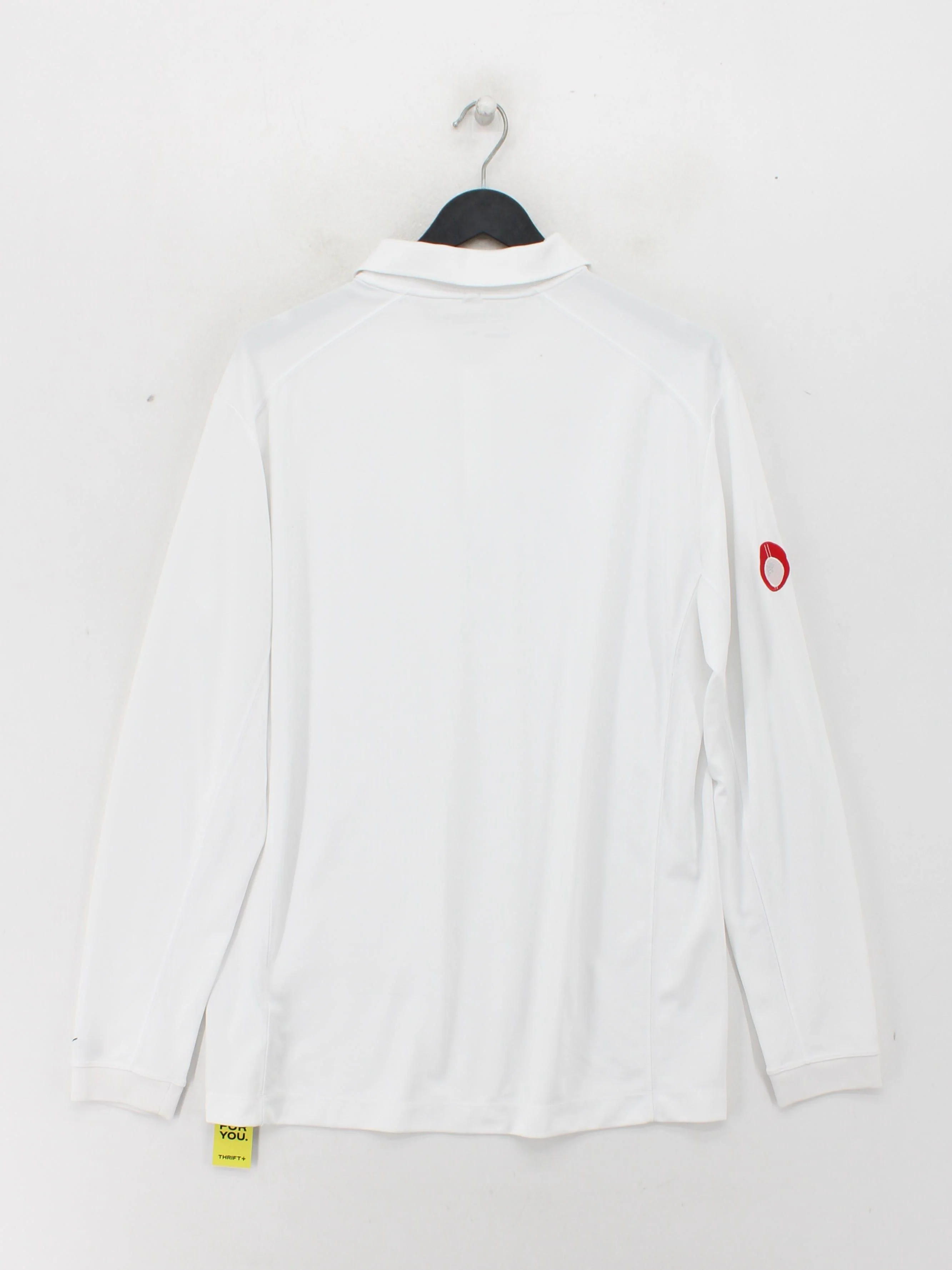 Nike Men's Polo M White 100% Polyester Collared Basic - Image 2