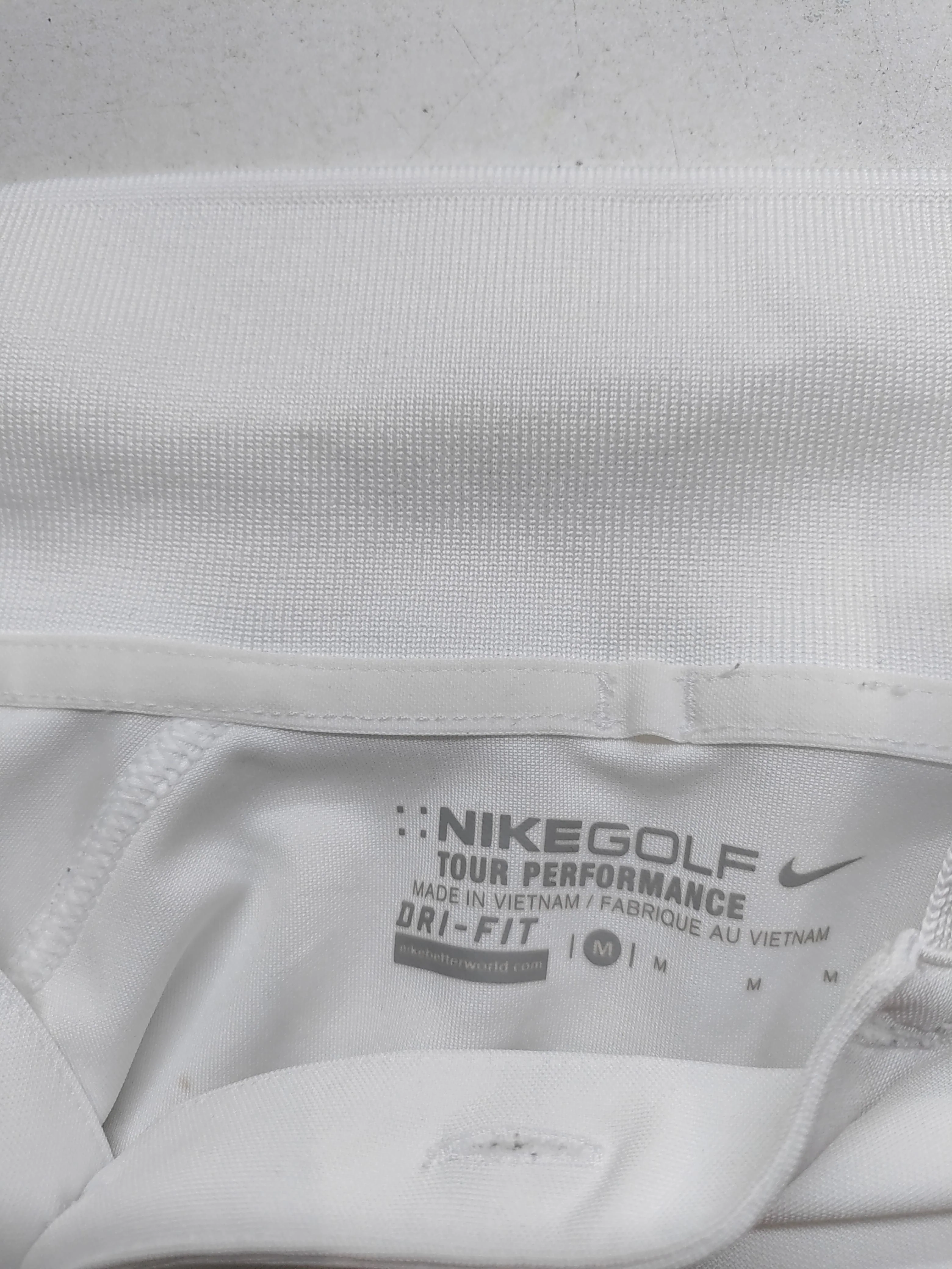 Nike Men's Polo M White 100% Polyester Collared Basic - Image 6