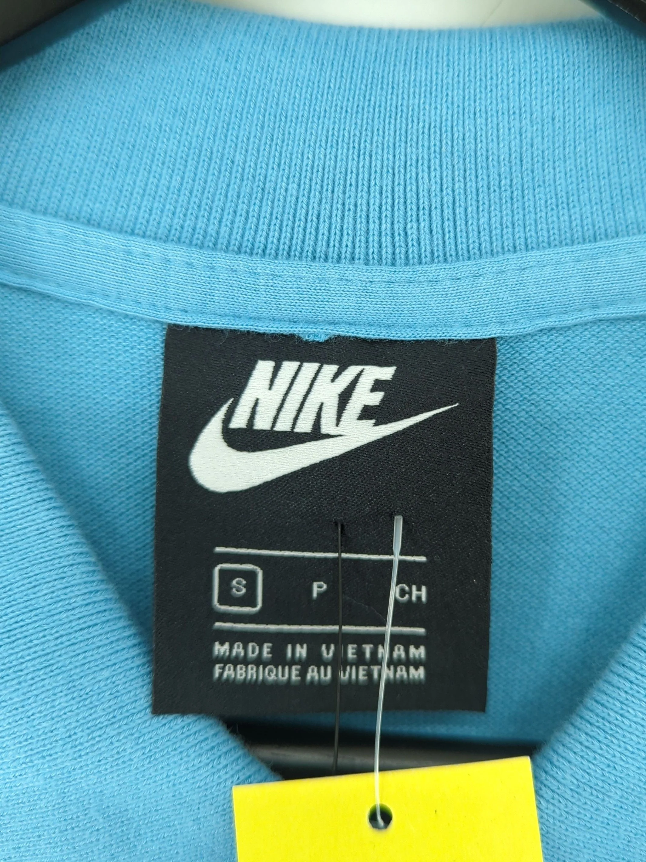 Nike Men's Polo S Blue 100% Cotton Collared Basic New with tags - Image 5