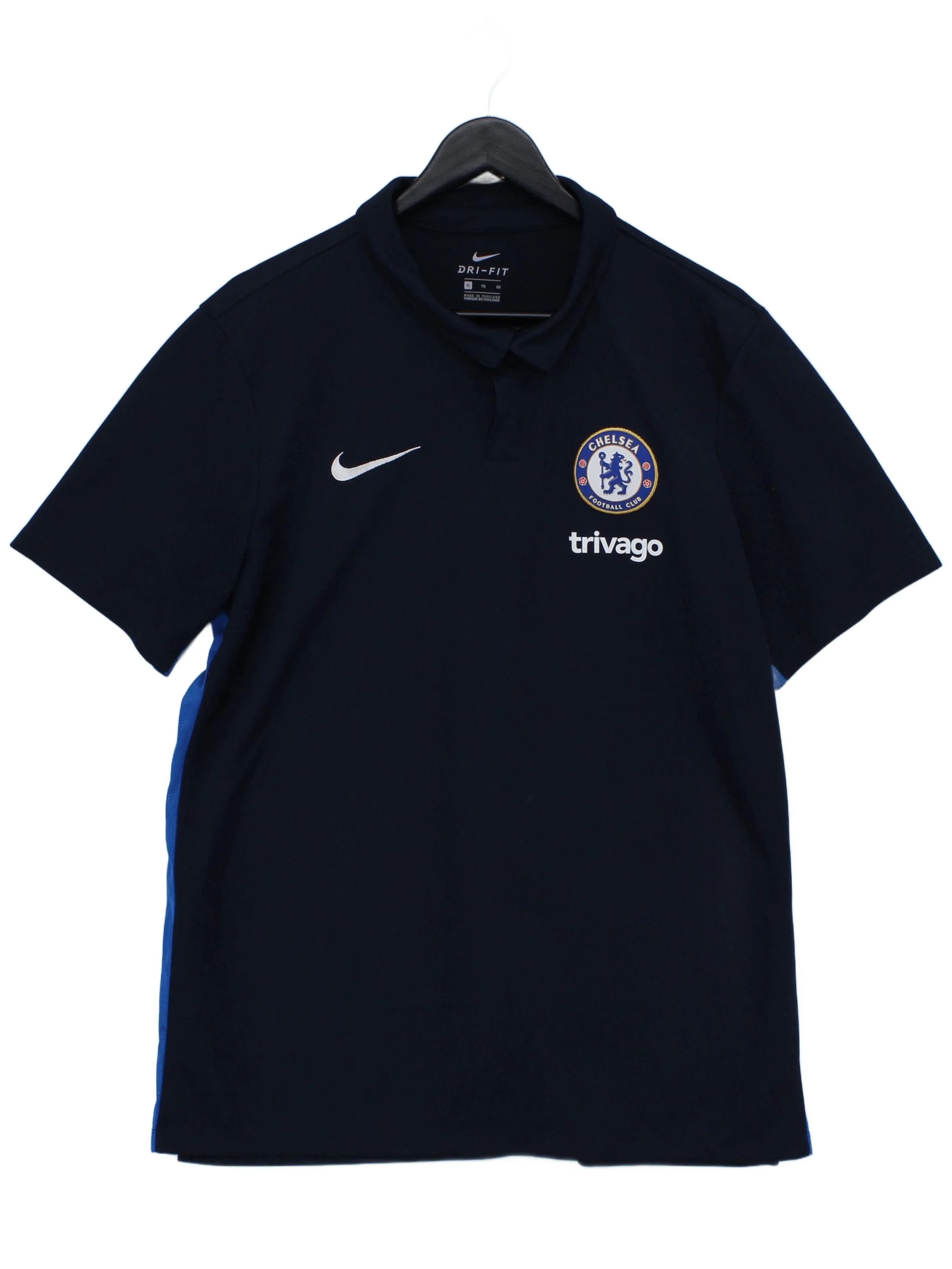 Nike Men's Polo XL Blue 100% Polyester Basic