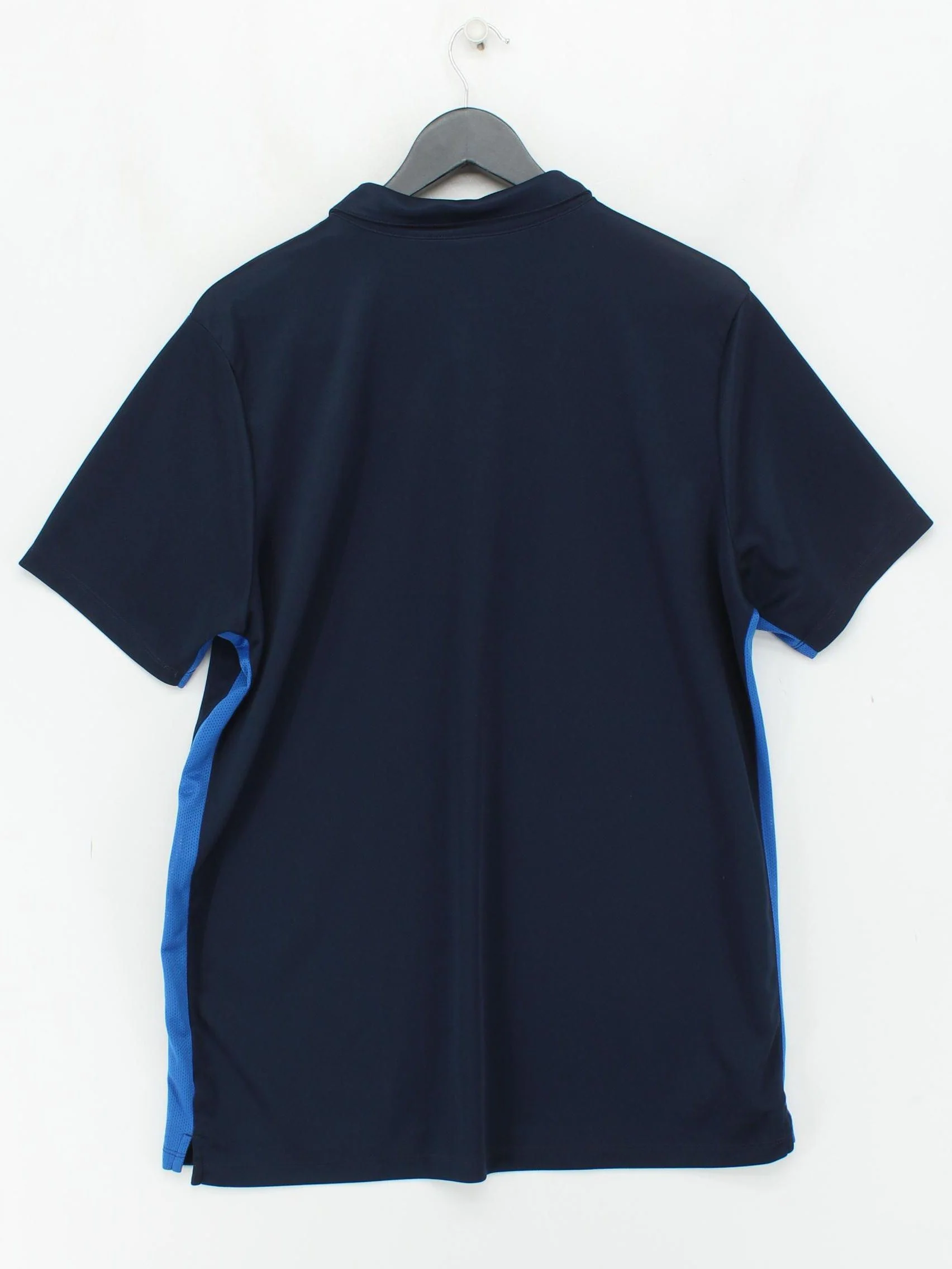 Nike Men's Polo XL Blue 100% Polyester Collared Basic - Image 2
