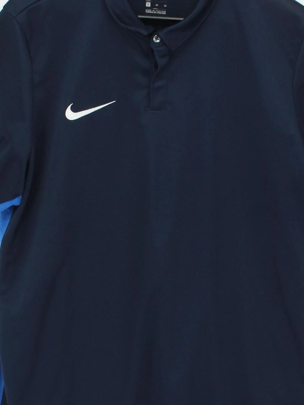 Nike Men's Polo XL Blue 100% Polyester Collared Basic - Image 3