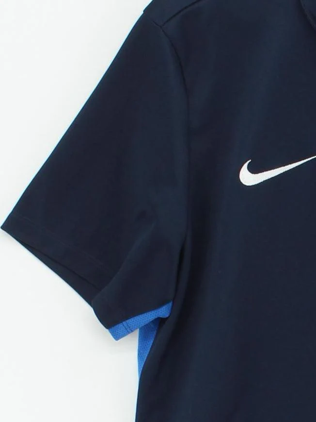 Nike Men's Polo XL Blue 100% Polyester Collared Basic - Image 4