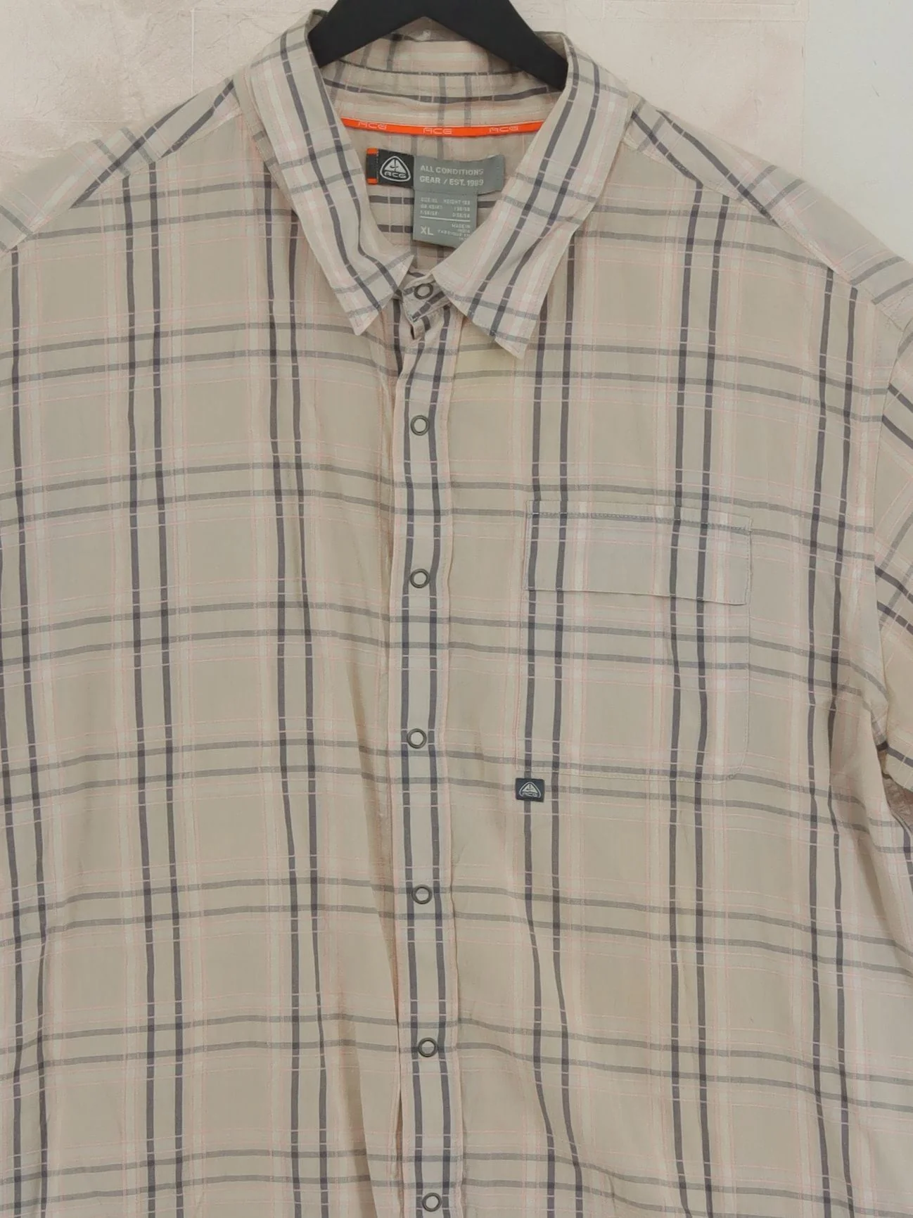 Nike Men's Shirt XL Multi Checkered 100% Cotton Basic - Image 3
