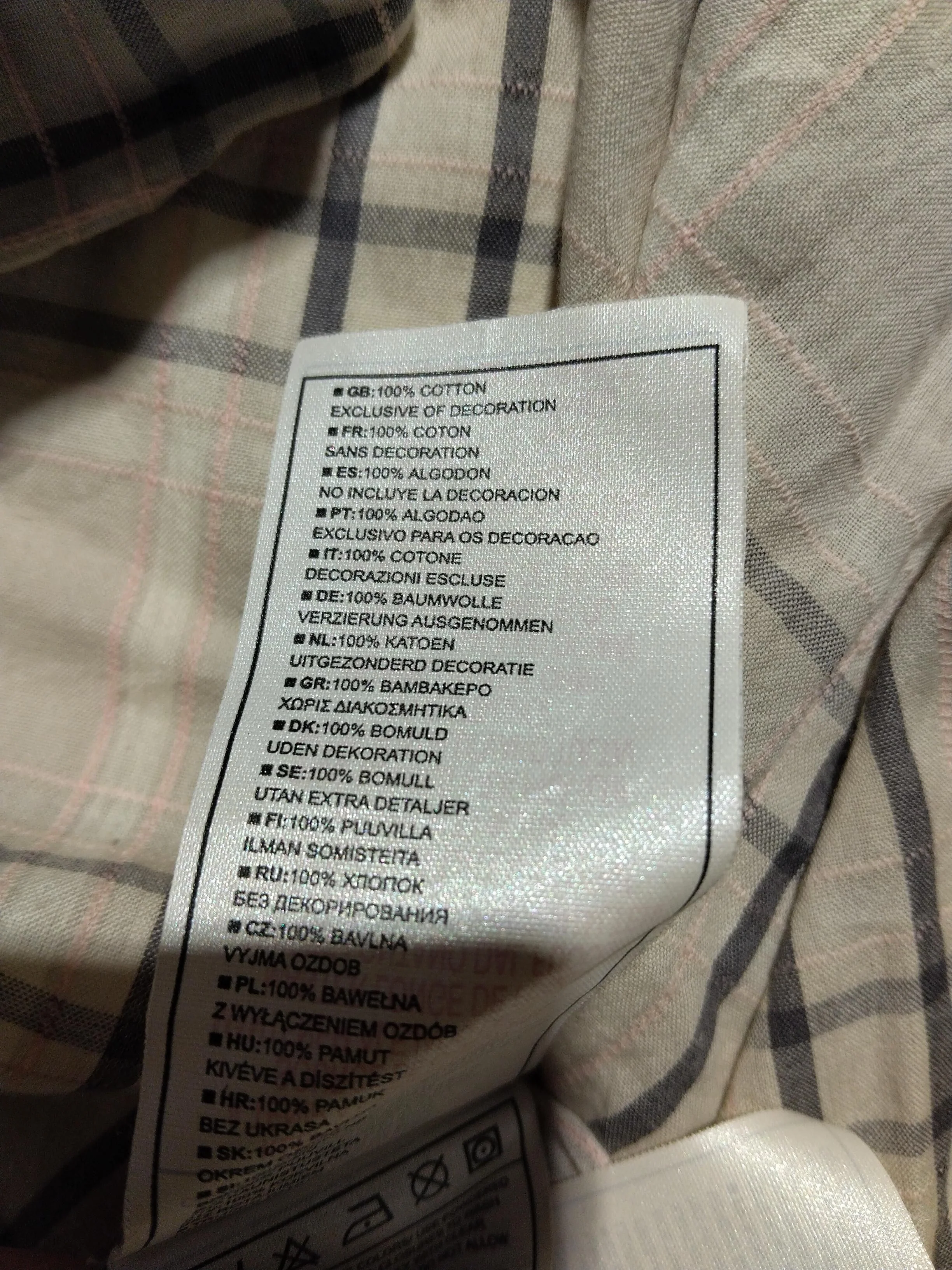 Nike Men's Shirt XL Multi Checkered 100% Cotton Basic - Image 6