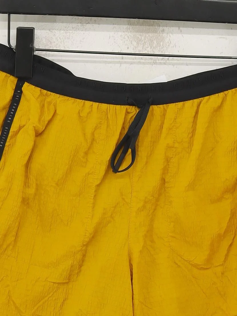 Nike Men's Shorts M Yellow Polyester with Elastane Sweat - Image 3