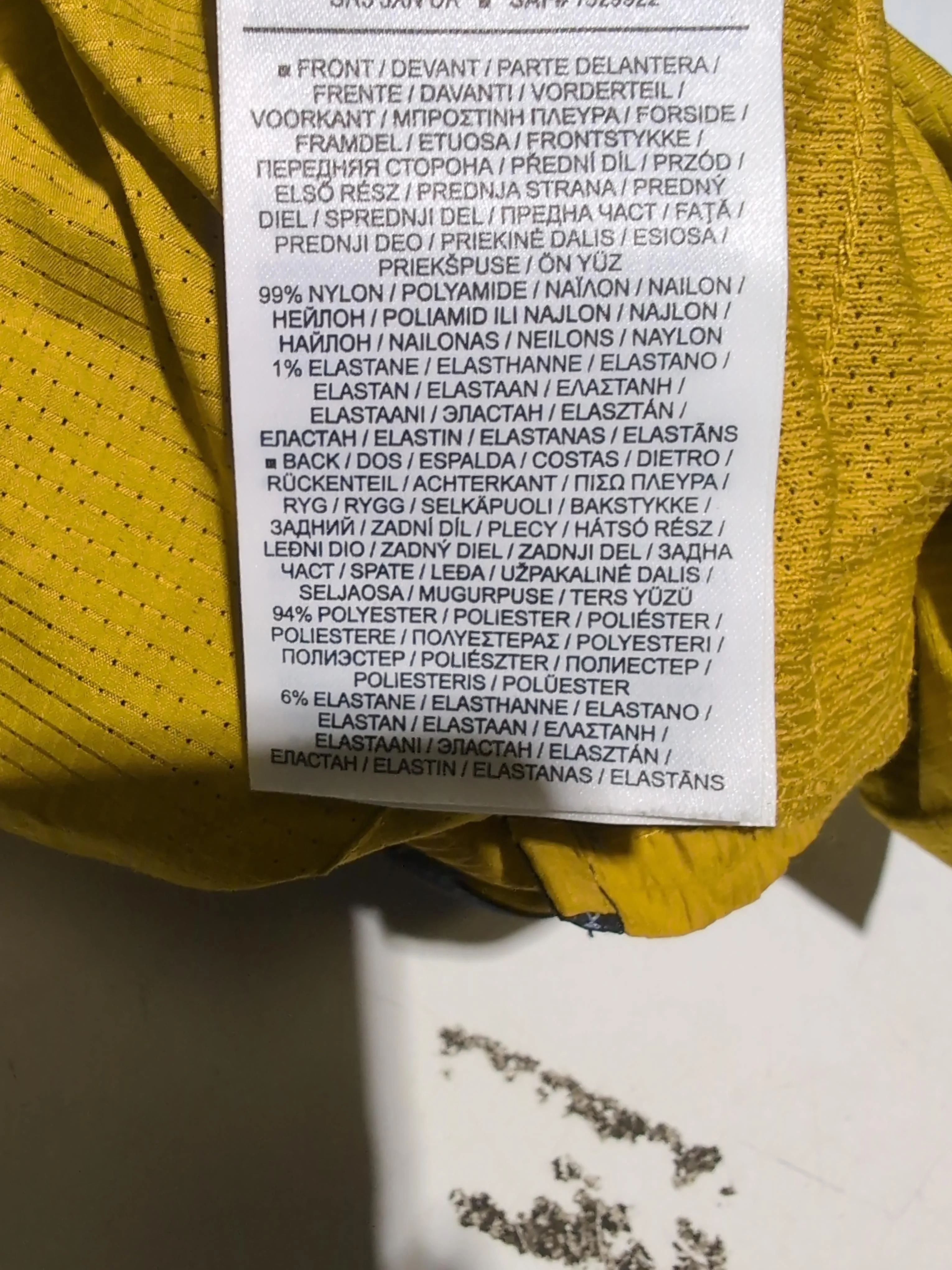 Nike Men's Shorts M Yellow Polyester with Elastane Sweat - Image 6