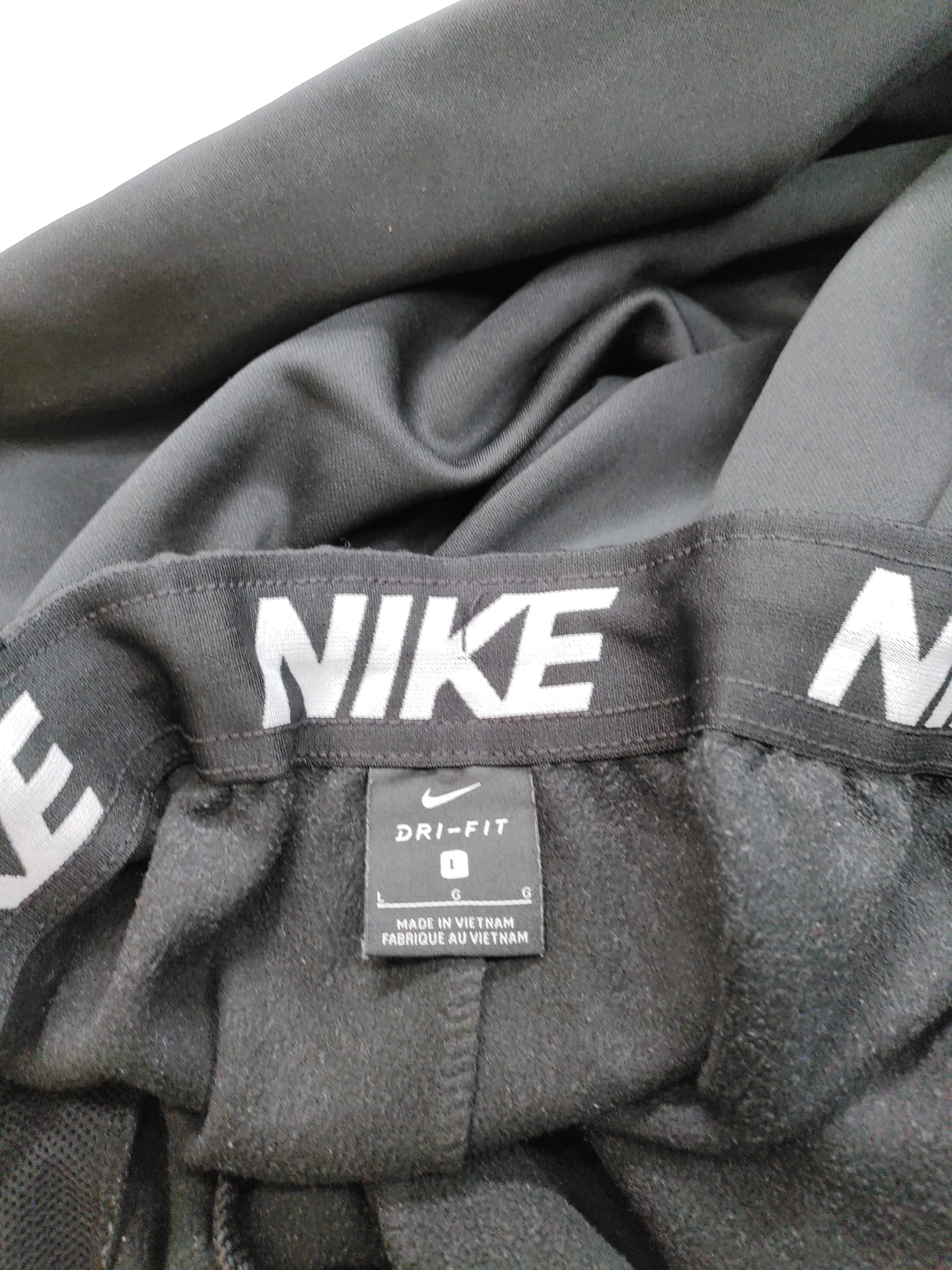 Nike Men's Sports Bottoms L Black 100% Polyester Sweatpants - Image 5