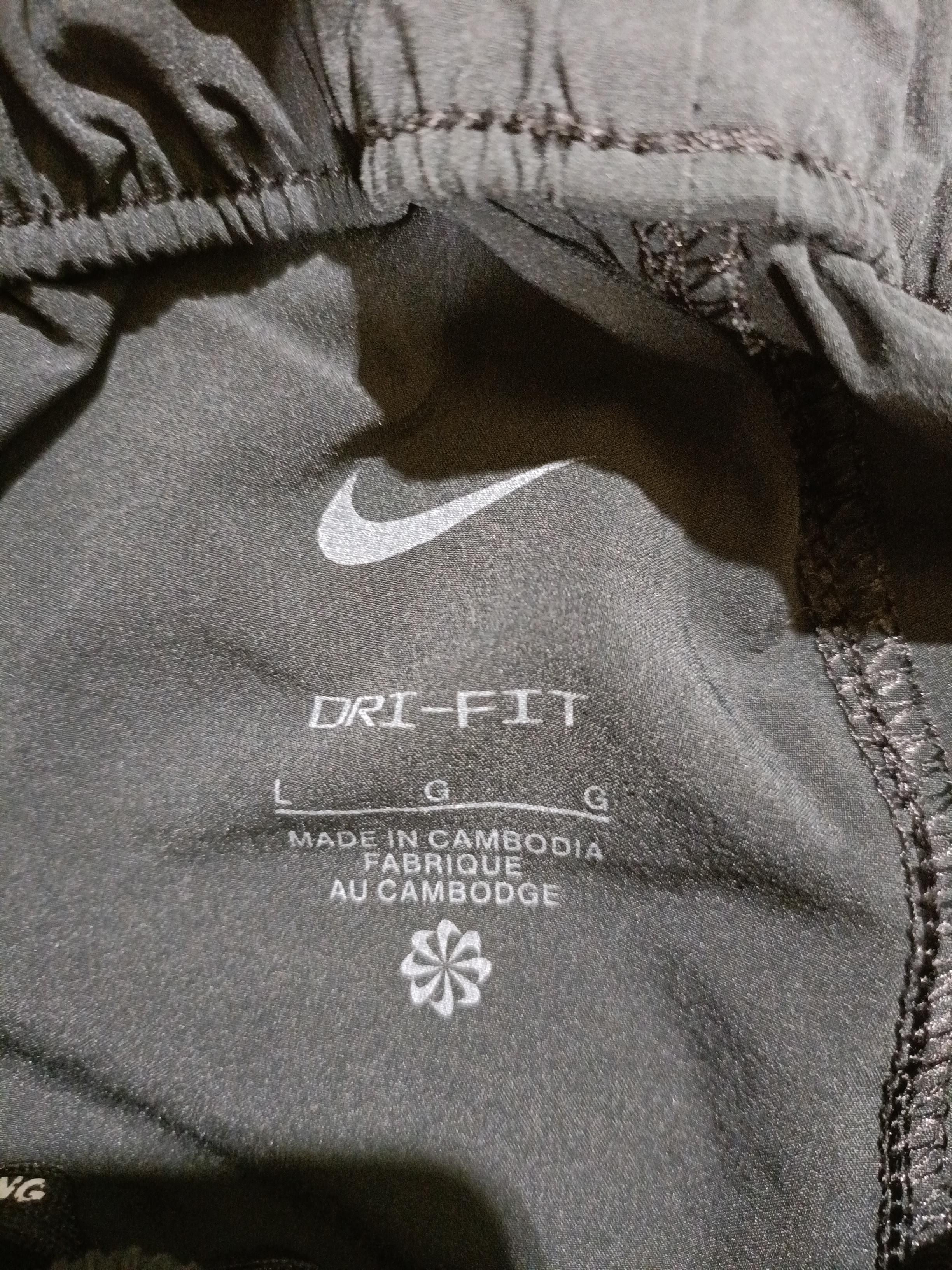 Nike Men's Sports Bottoms L Black 100% Polyester Sweatpants - Image 5