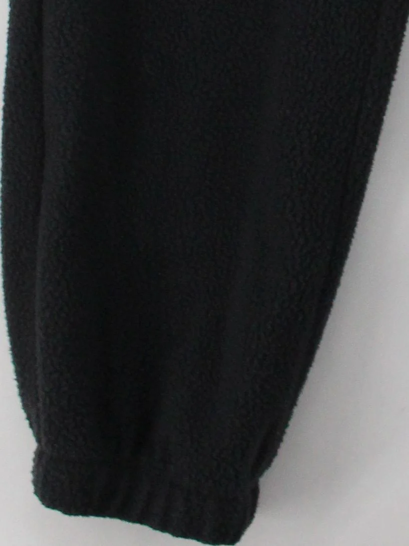 Nike Men's Sports Bottoms L Black 100% Polyester Tapered Sweatpants - Image 4