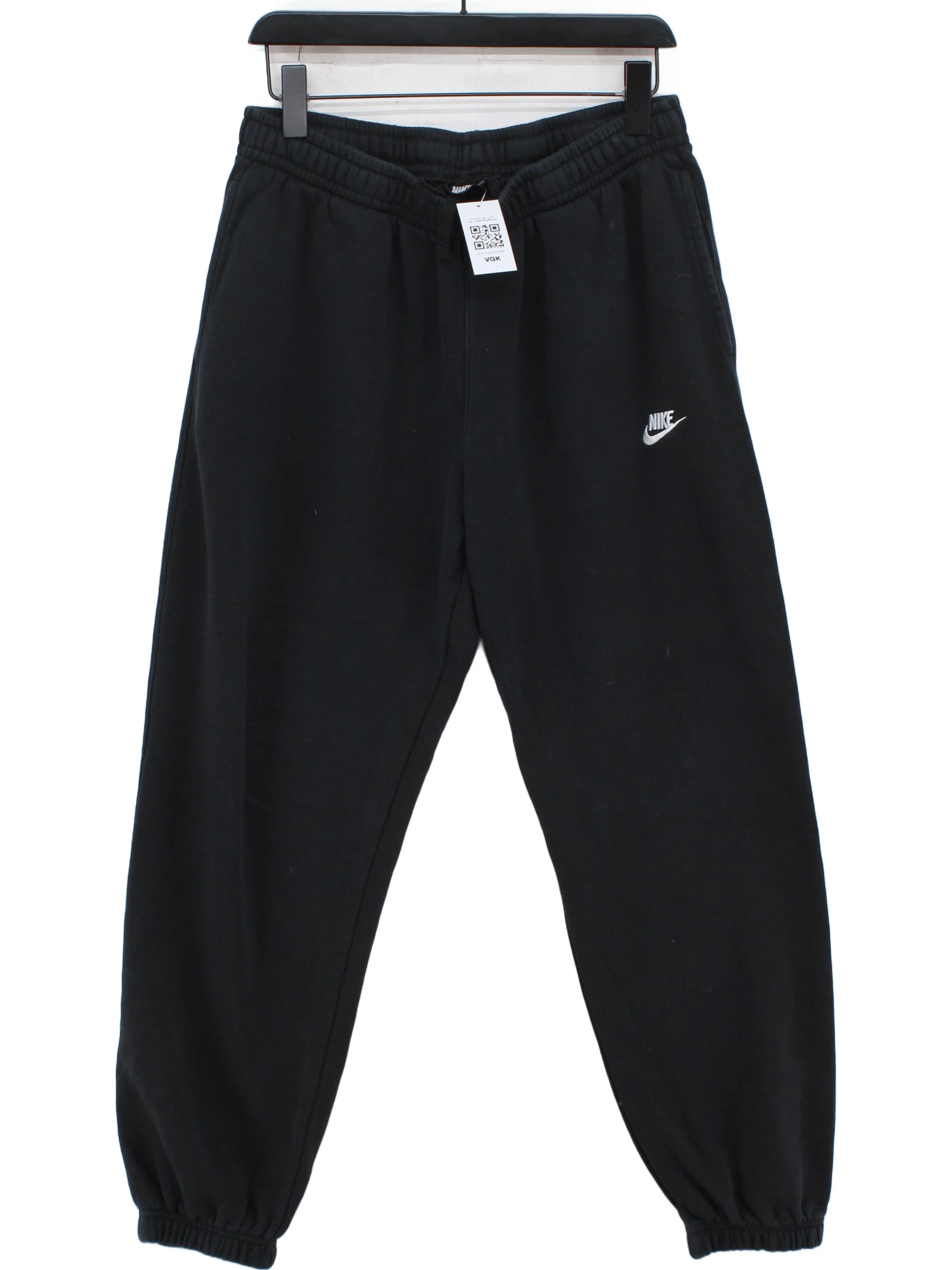 Nike Men's Sports Bottoms L Black Cotton with Polyester Sweatpants