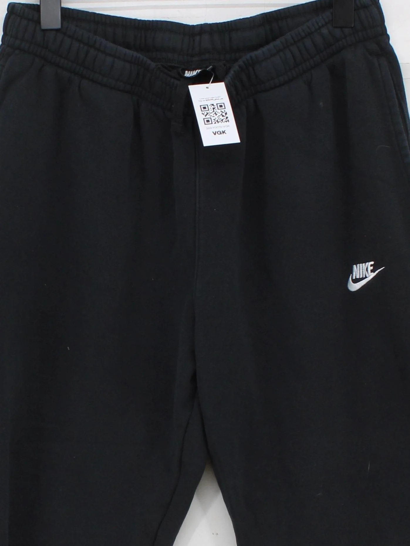 Nike Men's Sports Bottoms L Black Cotton with Polyester Sweatpants - Image 3