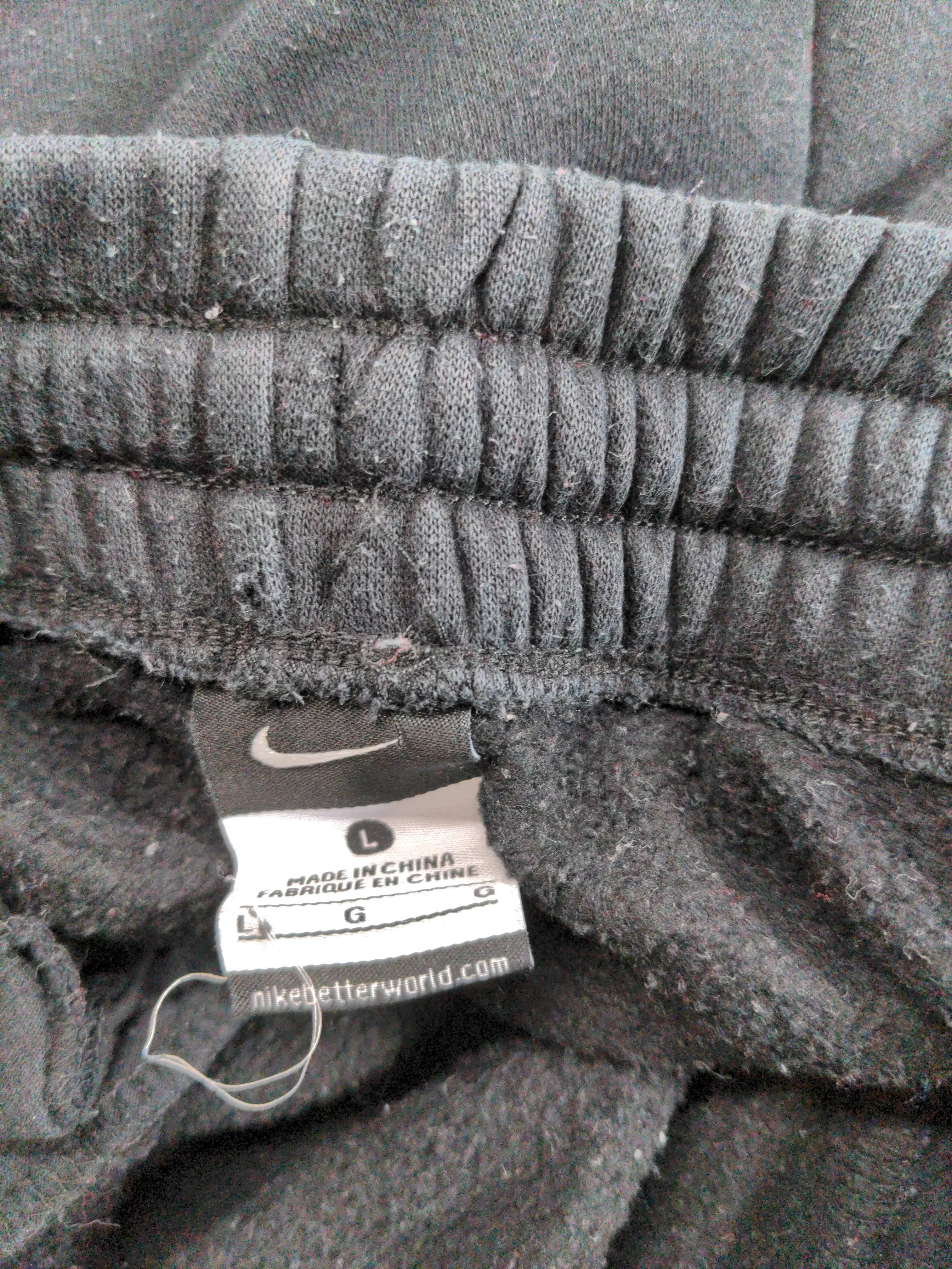 Nike Men's Sports Bottoms L Black Cotton with Polyester Sweatpants - Image 7
