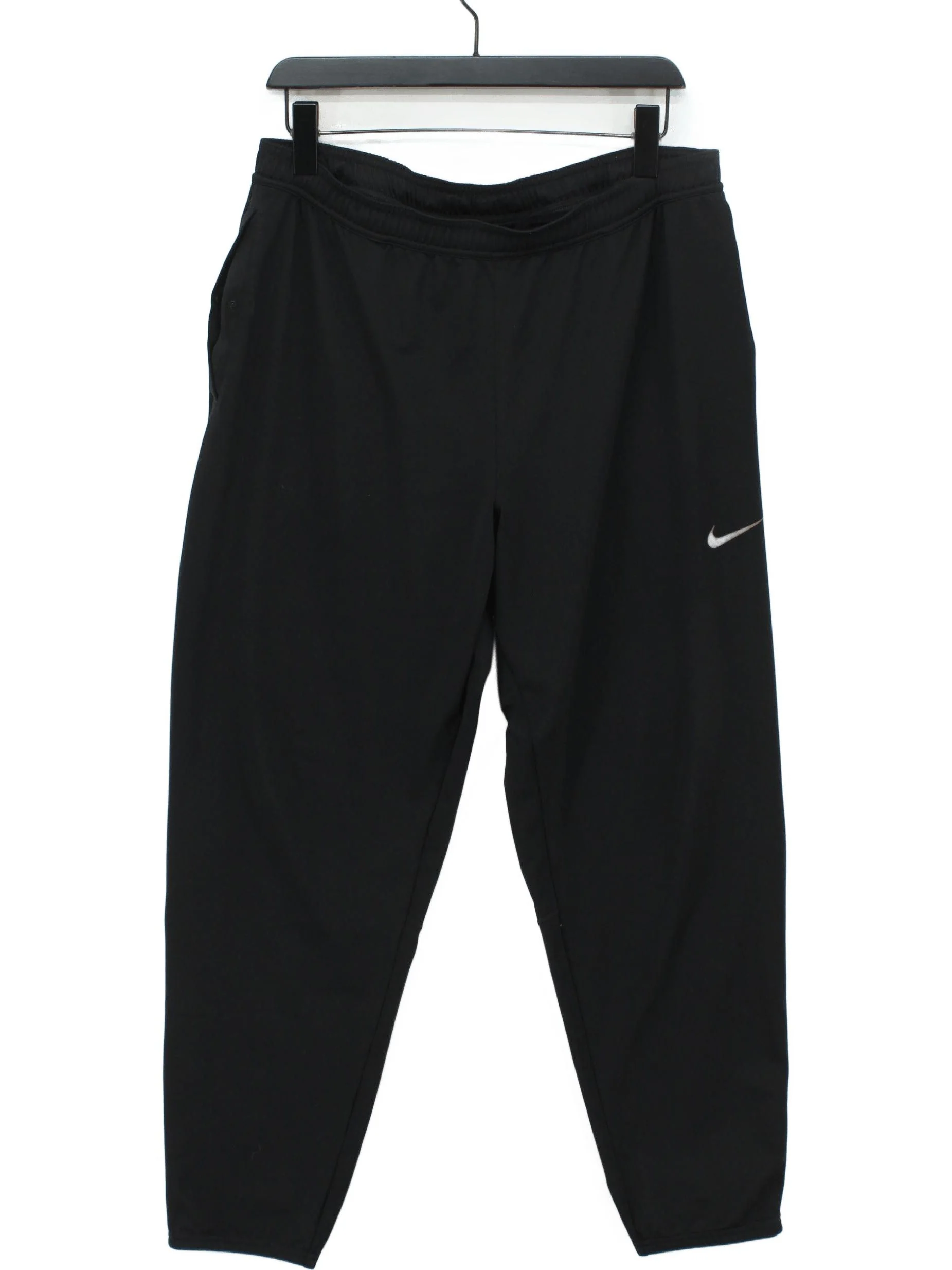 Nike Men's Sports Bottoms L Black Polyester with Elastane Sweatpants