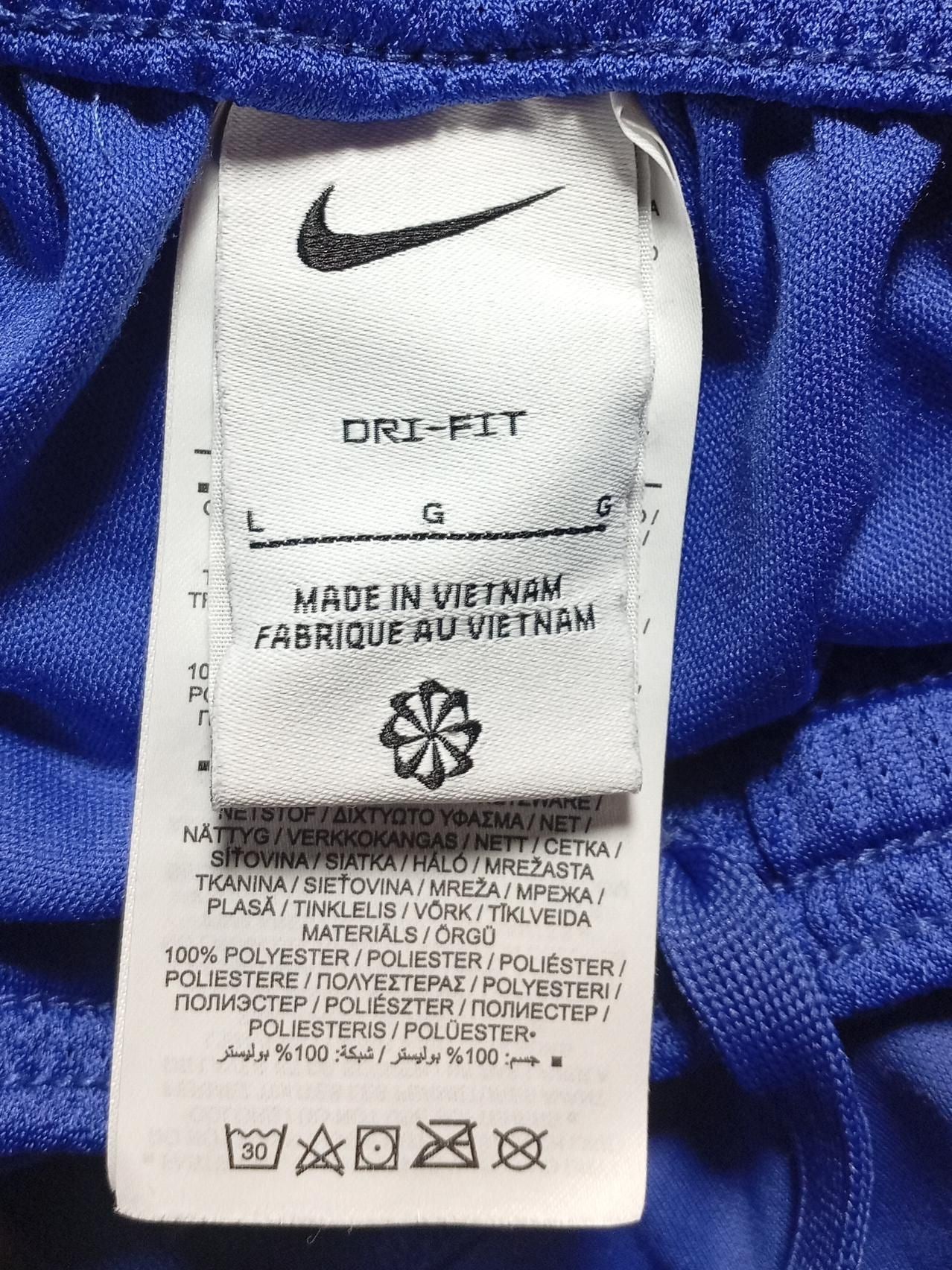 Nike Men's Sports Bottoms L Blue 100% Polyester Sweatpants - Image 5