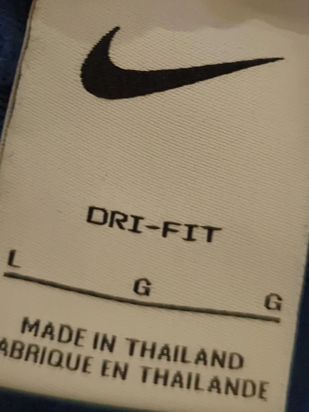 Nike Men's Sports Bottoms L Blue 100% Polyester Sweatpants - Image 5
