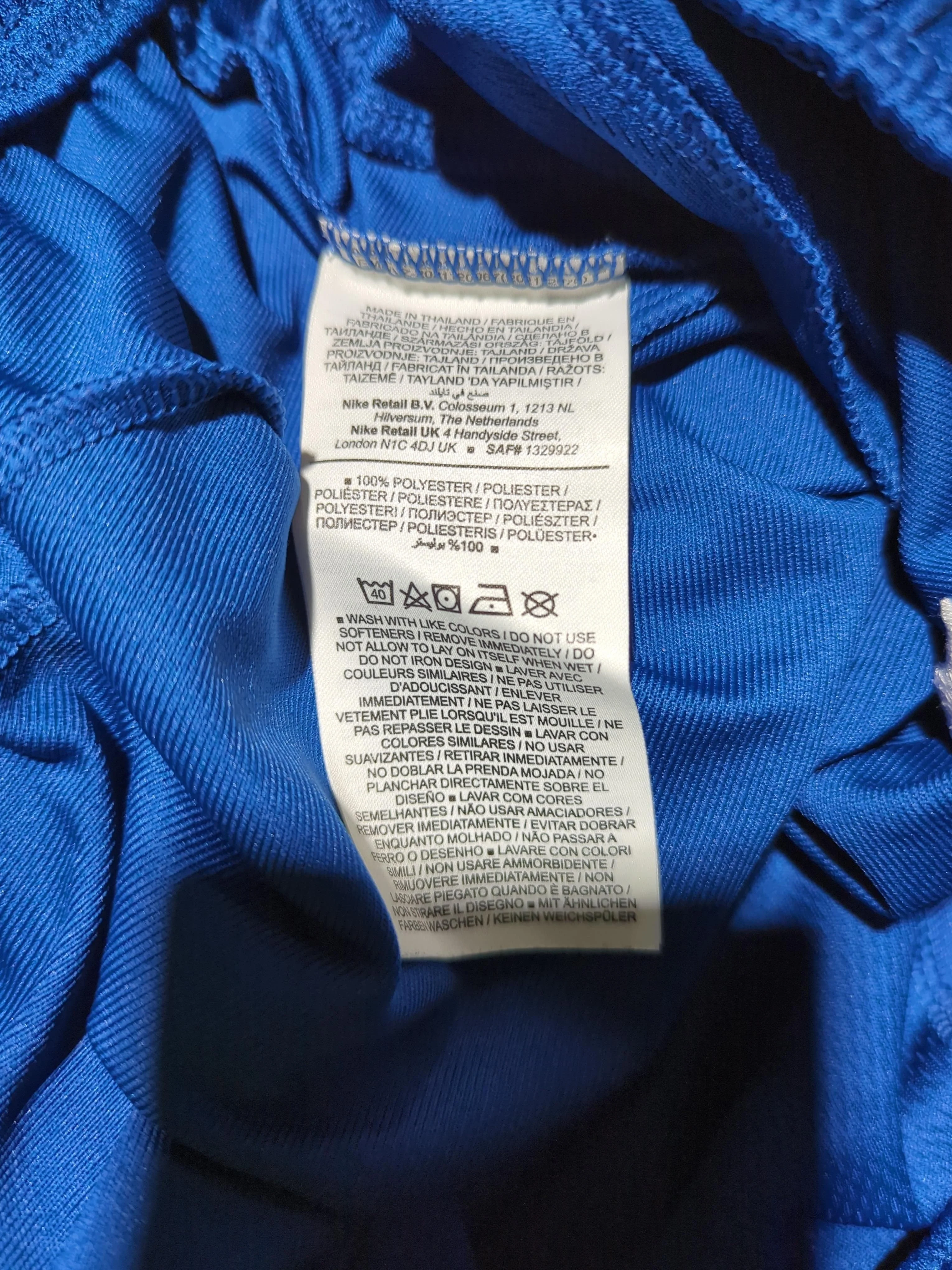 Nike Men's Sports Bottoms L Blue 100% Polyester Sweatpants - Image 6