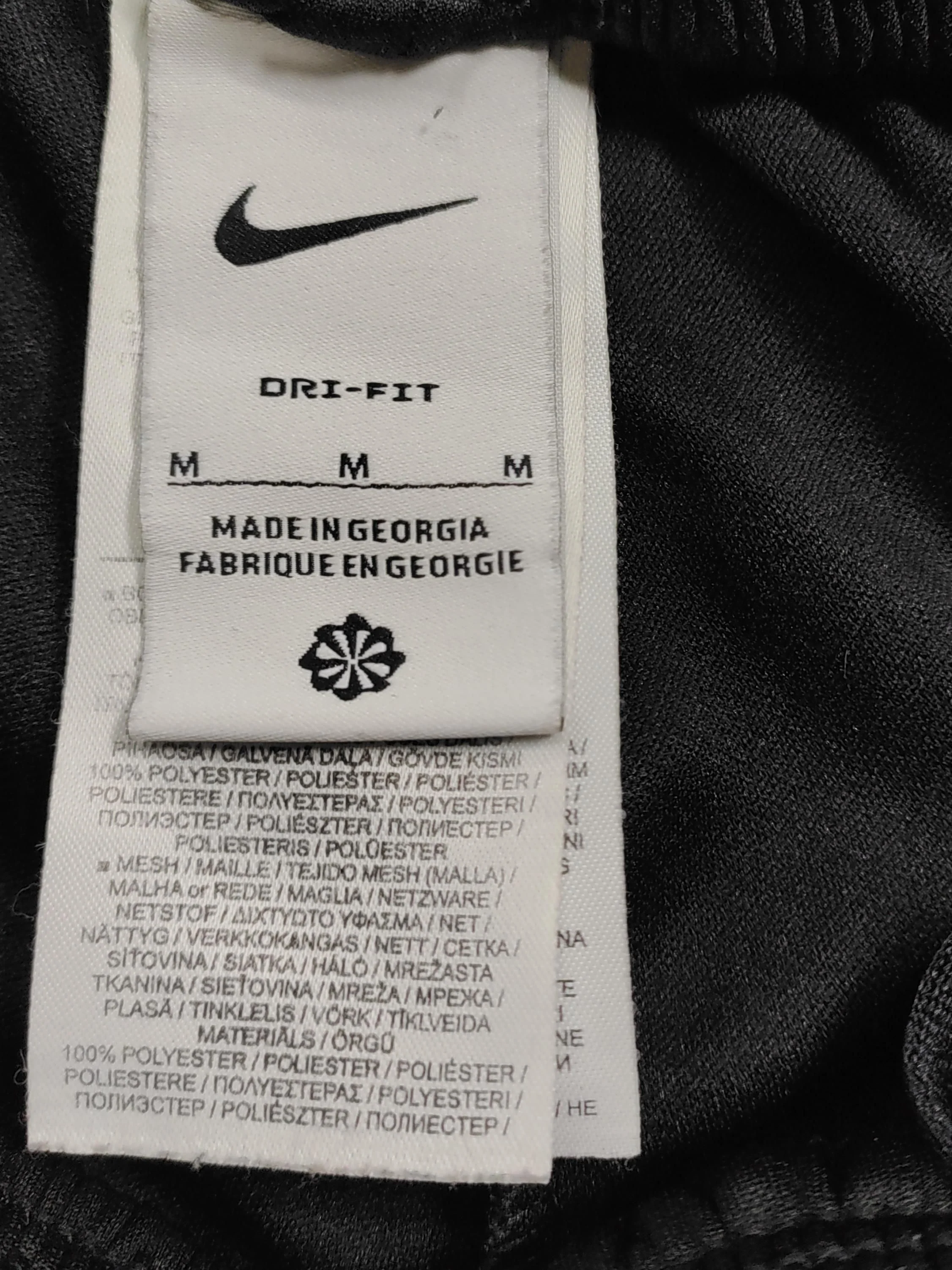 Nike Men's Sports Bottoms M Black 100% Polyester Sweatpants - Image 5