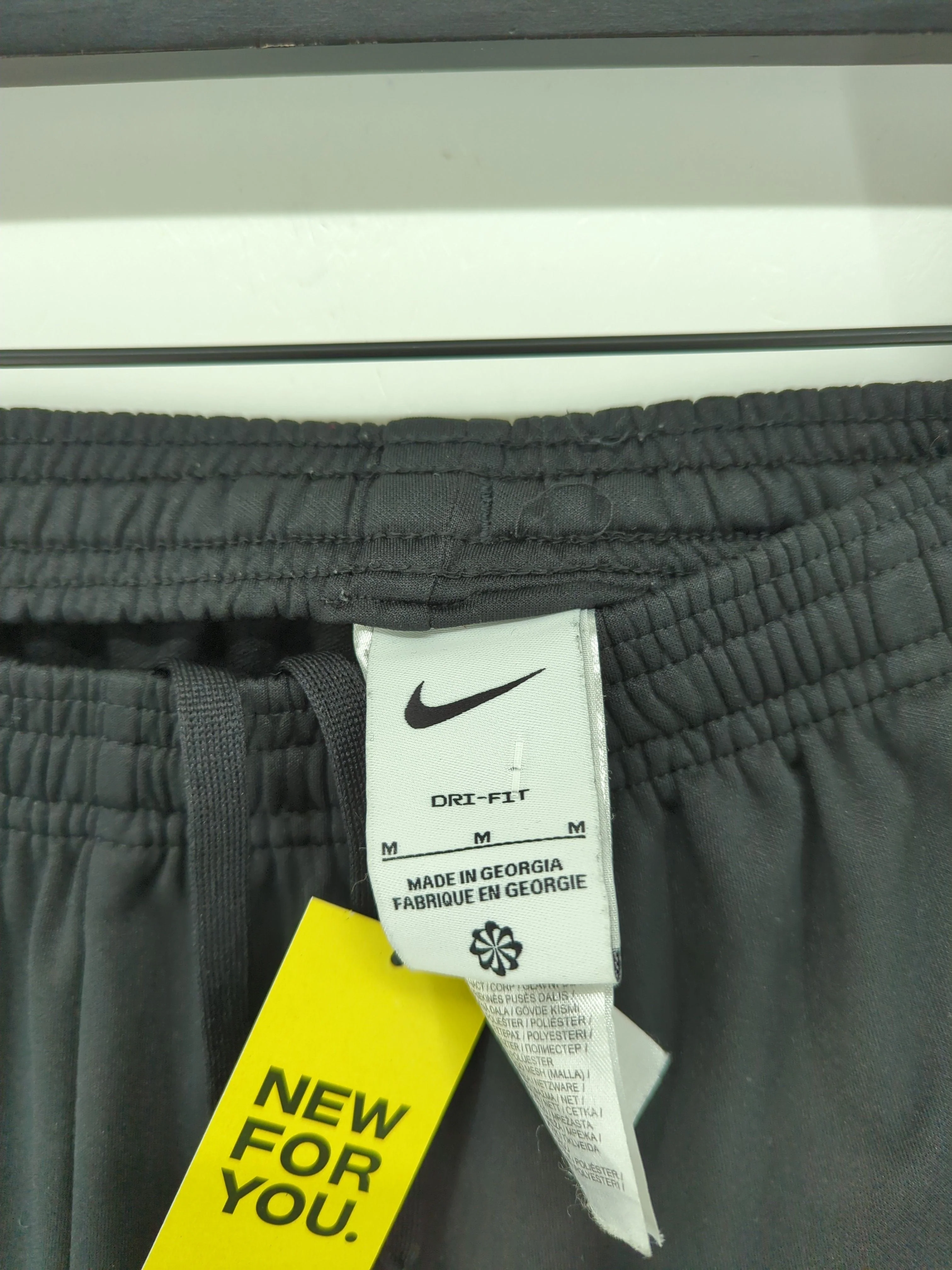 Nike Men's Sports Bottoms M Black 100% Polyester Sweatpants - Image 5