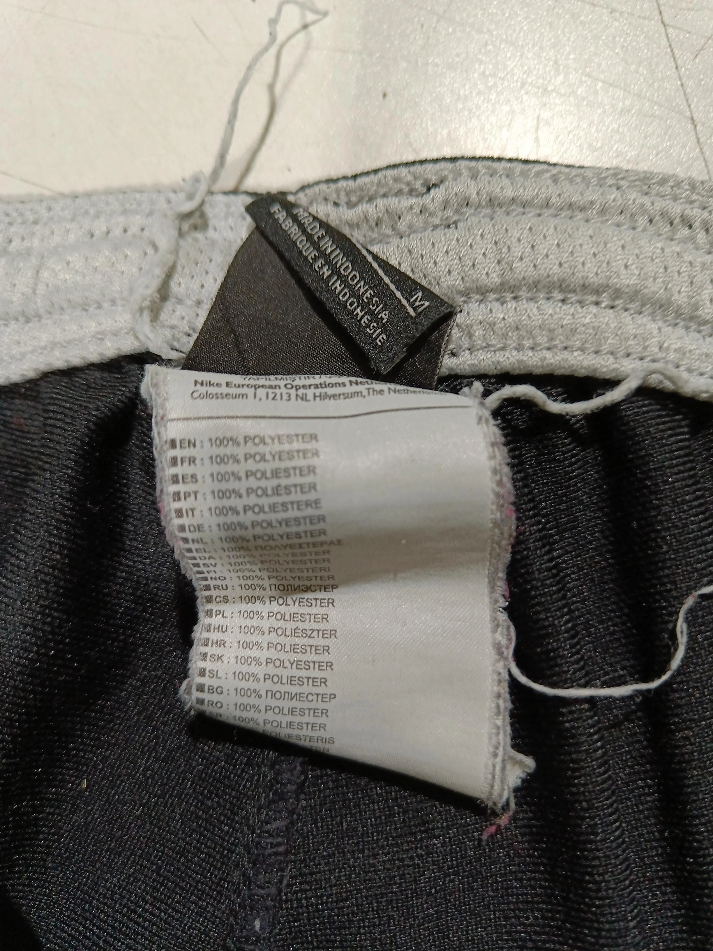 Nike Men's Sports Bottoms M Black 100% Polyester Sweatpants - Image 7