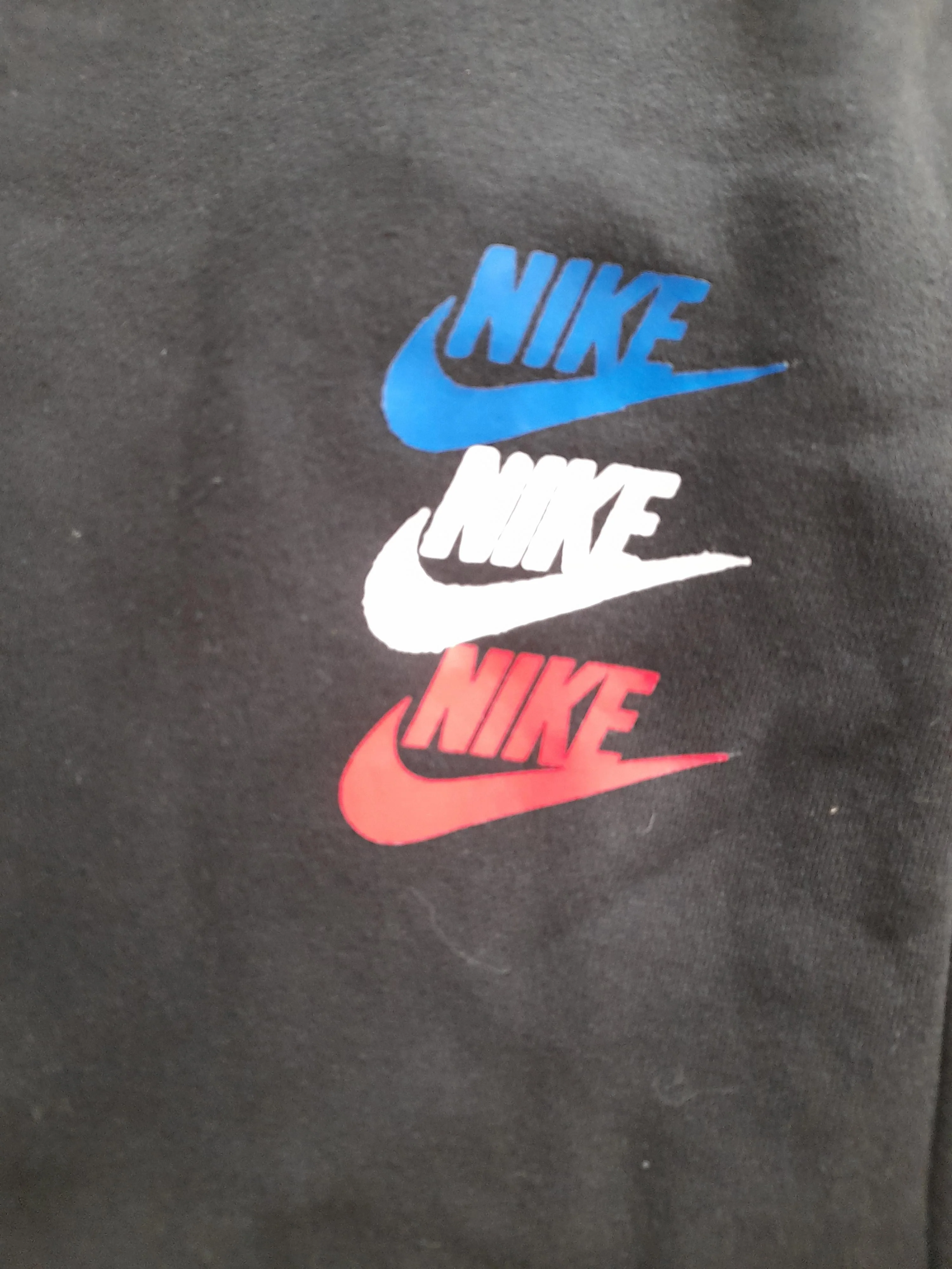 Nike Men's Sports Bottoms M Black Graphic Cotton with Polyester Sweatpants - Image 5