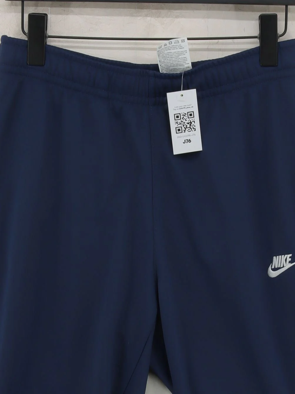 Nike Men's Sports Bottoms M Blue 100% Polyester Sweatpants - Image 3