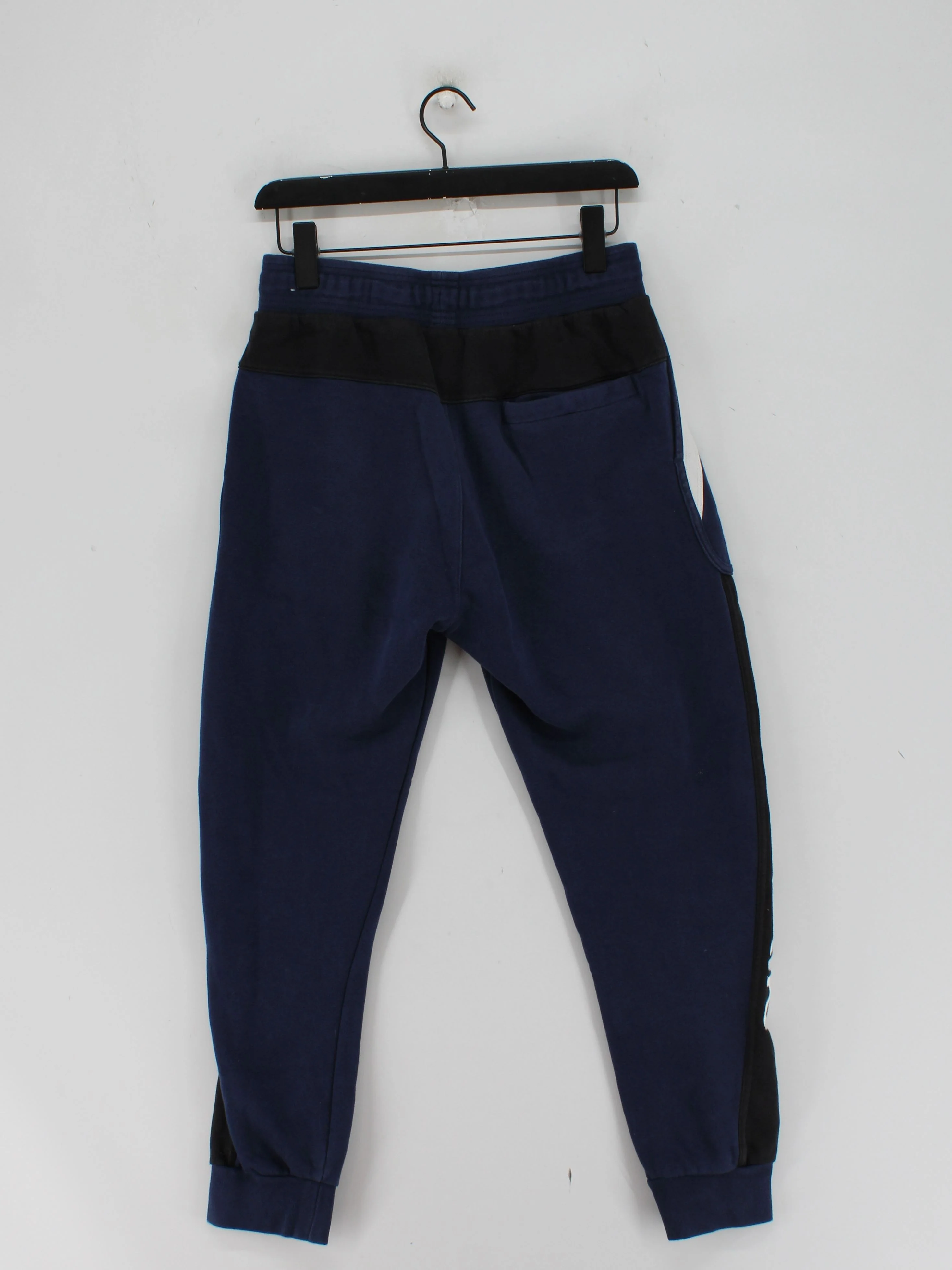 Nike Men's Sports Bottoms M Blue Graphic Cotton with Polyester Sweatpants - Image 2