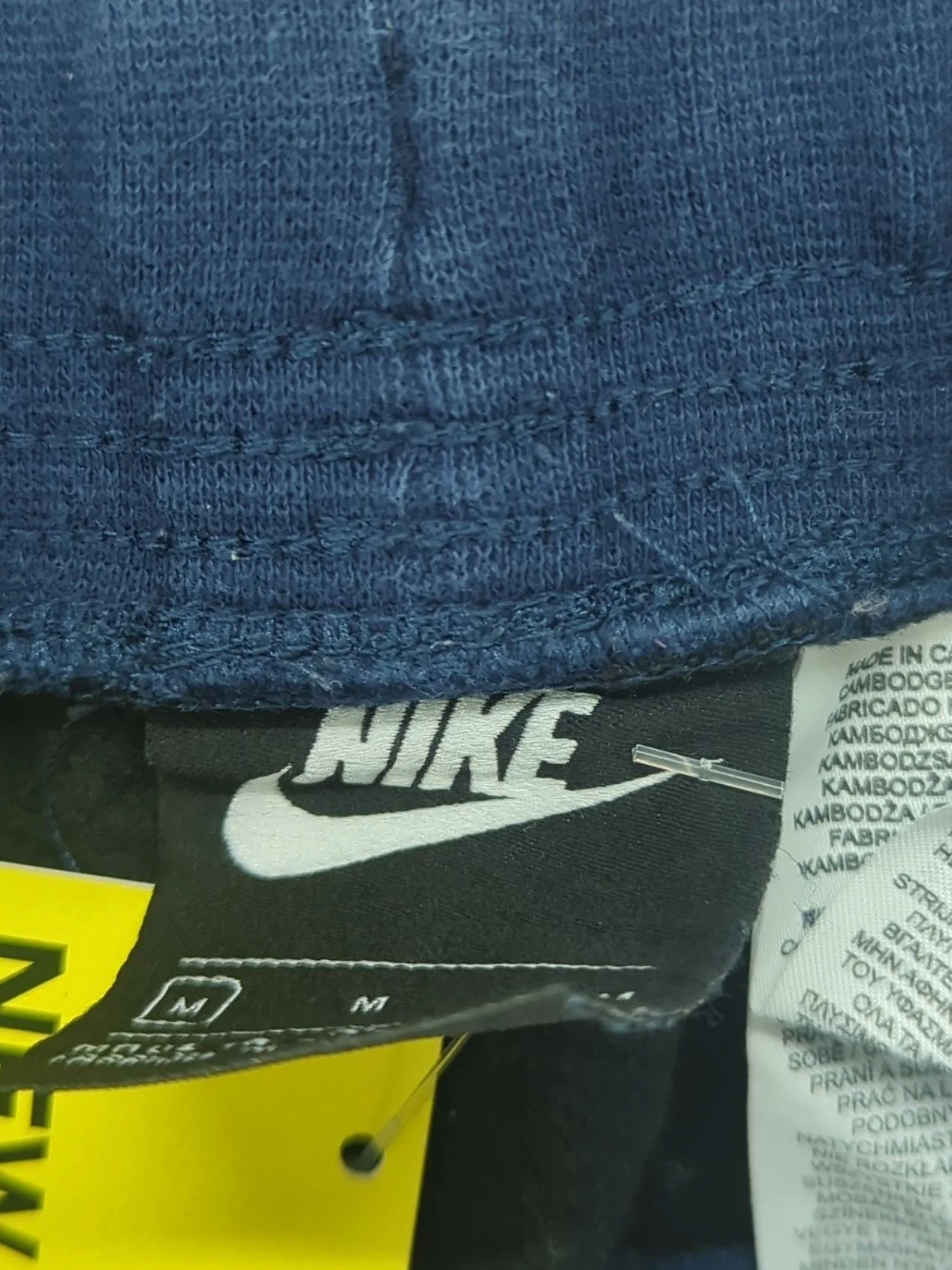 Nike Men's Sports Bottoms M Blue Graphic Cotton with Polyester Sweatpants - Image 7