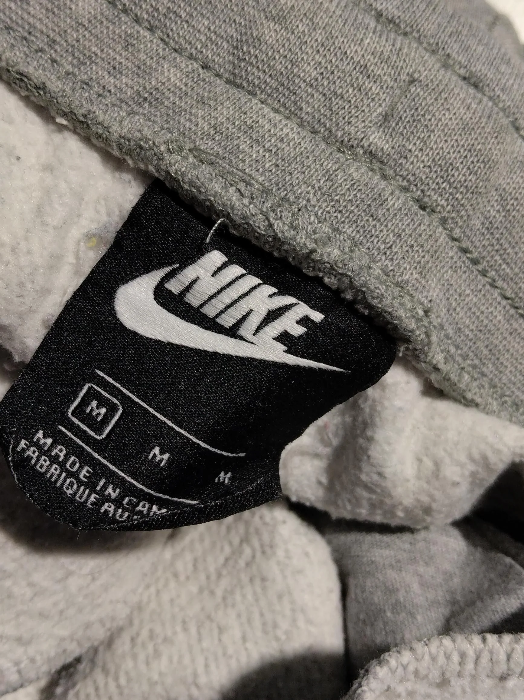 Nike Men's Sports Bottoms M Grey Cotton with Polyester, Elastane Sweatpants - Image 5