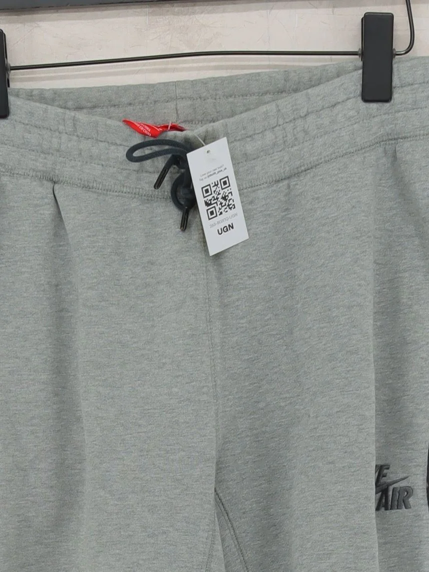 Nike Men's Sports Bottoms M Grey Cotton with Polyester Sweatpants - Image 3
