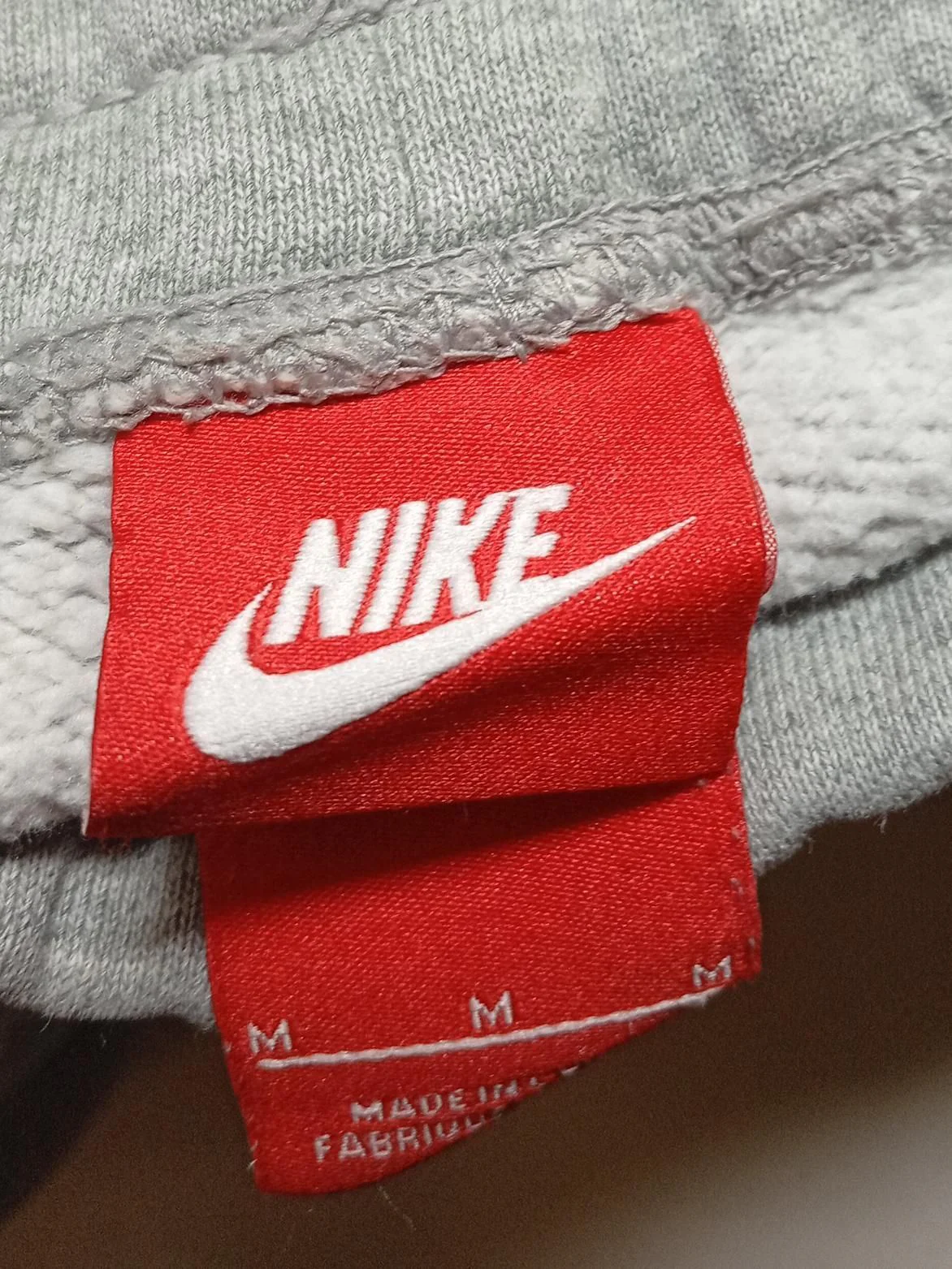 Nike Men's Sports Bottoms M Grey Cotton with Polyester Sweatpants - Image 5