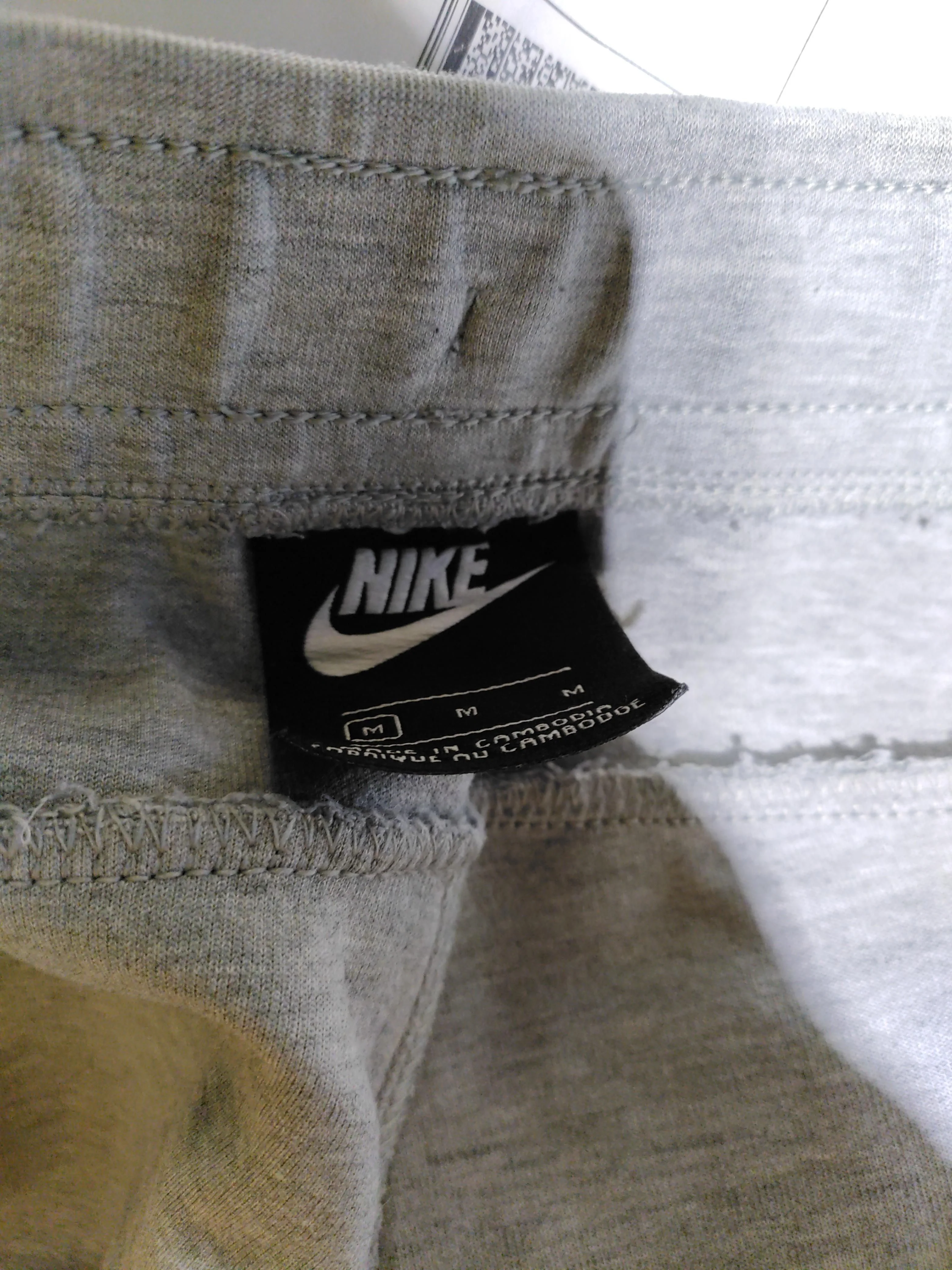 Nike Men's Sports Bottoms M Grey Cotton with Polyester Sweatpants - Image 5