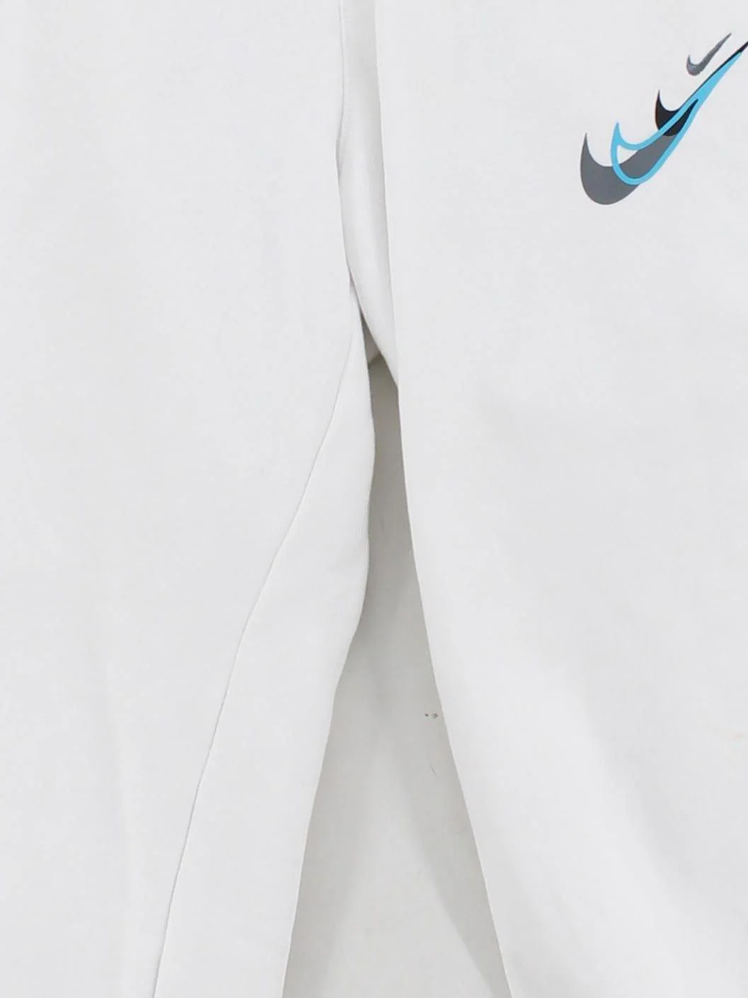 Nike Men's Sports Bottoms M White Cotton with Polyester Sweatpants - Image 3