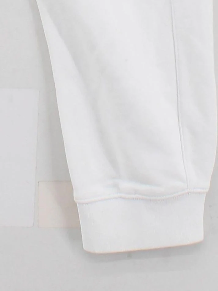 Nike Men's Sports Bottoms M White Cotton with Polyester Sweatpants - Image 4