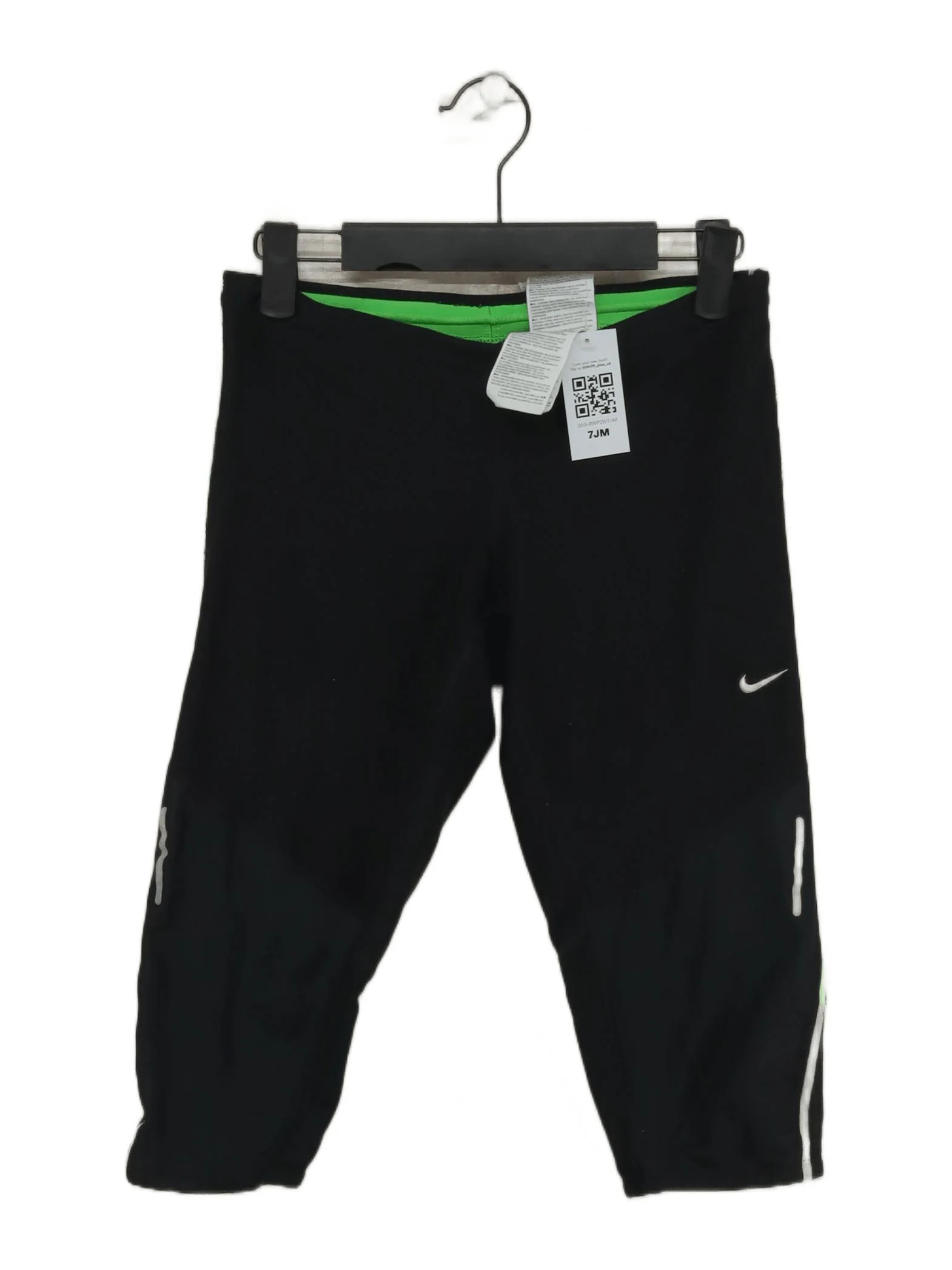 Nike Men's Sports Bottoms S Black Polyester with Elastane Sweatpants