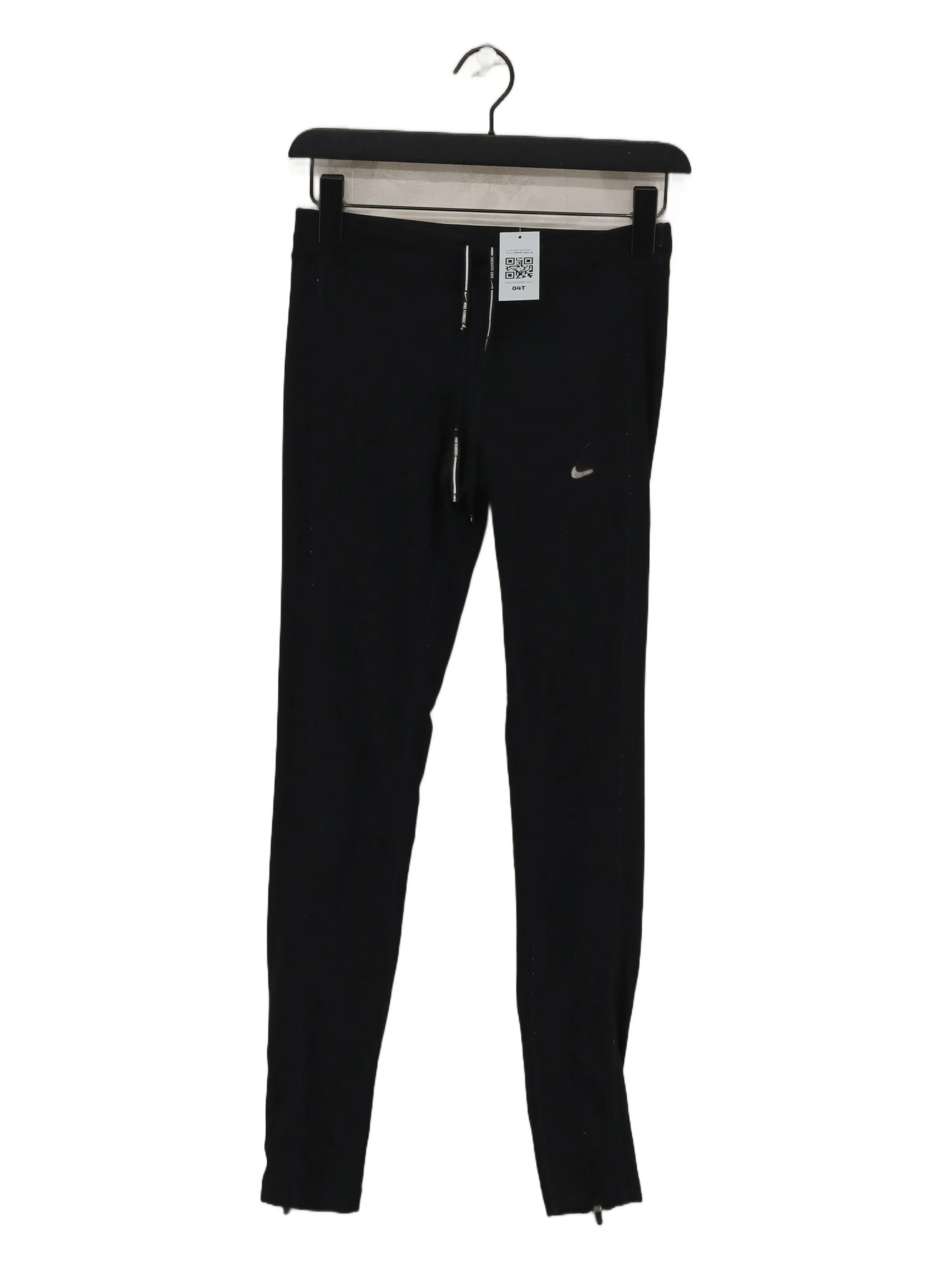 Nike Men's Sports Bottoms S Black Polyester with Elastane Sweatpants