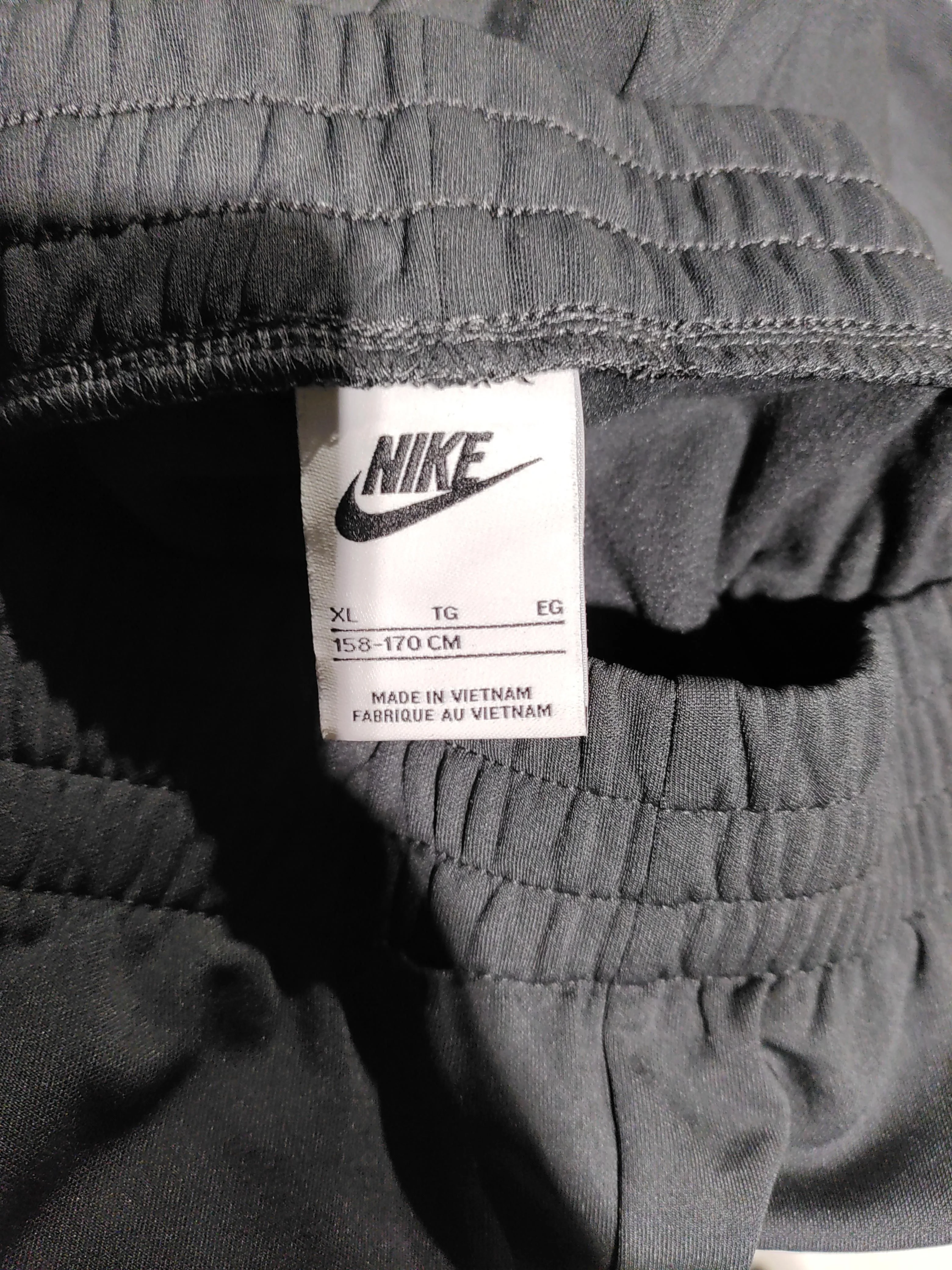 Nike Men's Sports Bottoms XL Black 100% Polyester Sweatpants - Image 5