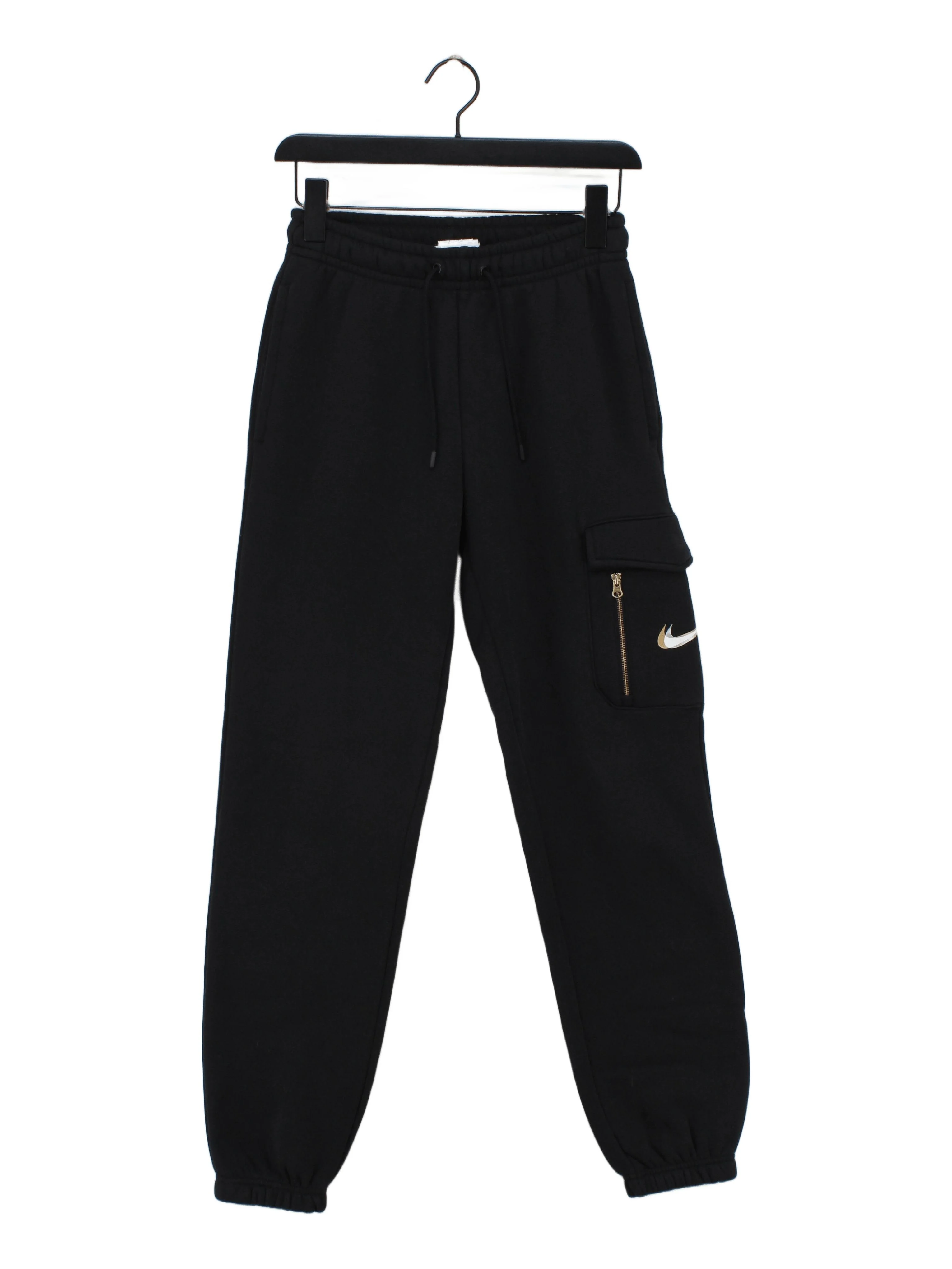 Nike Men's Sports Bottoms XS Black Cotton with Polyester Sweatpants