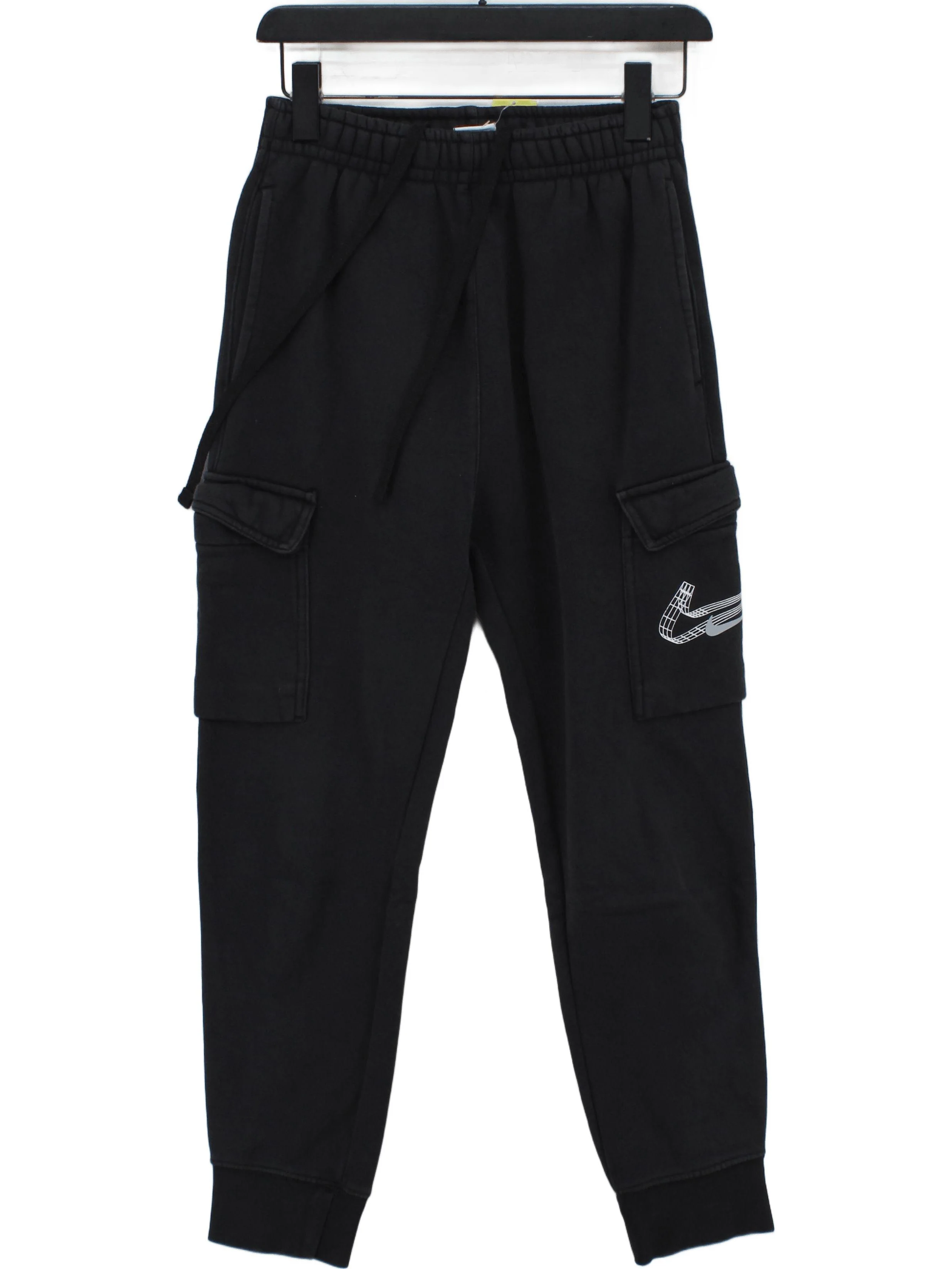 Nike Men's Sports Bottoms XS Black Cotton with Polyester Sweatpants