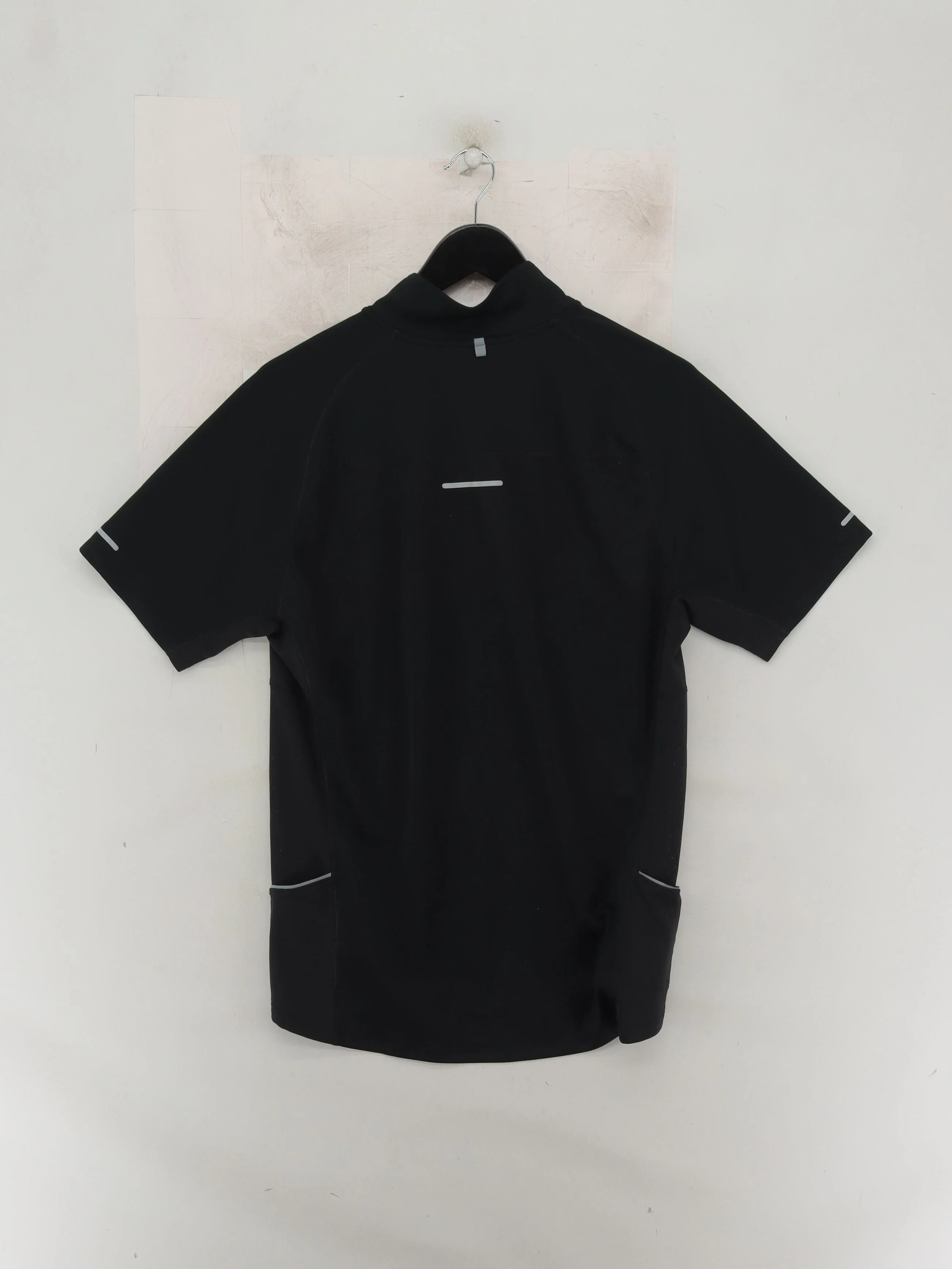 Nike Men's T-Shirt L Black 100% Polyester Crew Neck Basic - Image 2