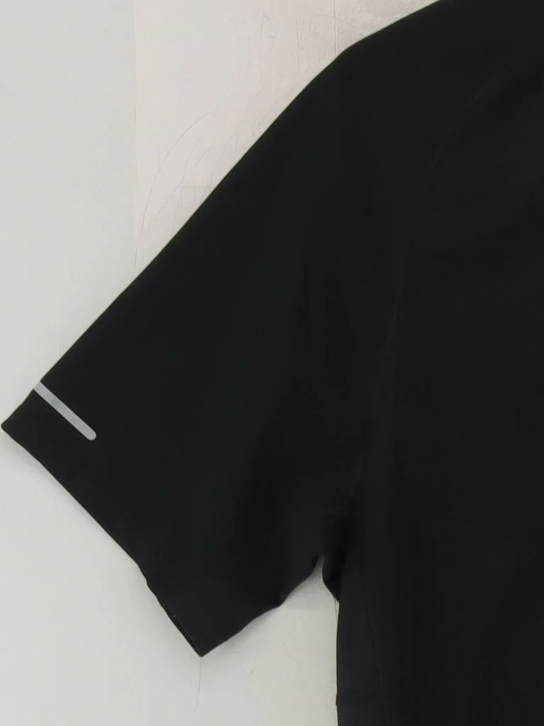 Nike Men's T-Shirt L Black 100% Polyester Crew Neck Basic - Image 4