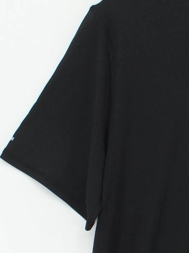 Nike Men's T-Shirt L Black Graphic 100% Polyester Round Neck Basic - Image 4