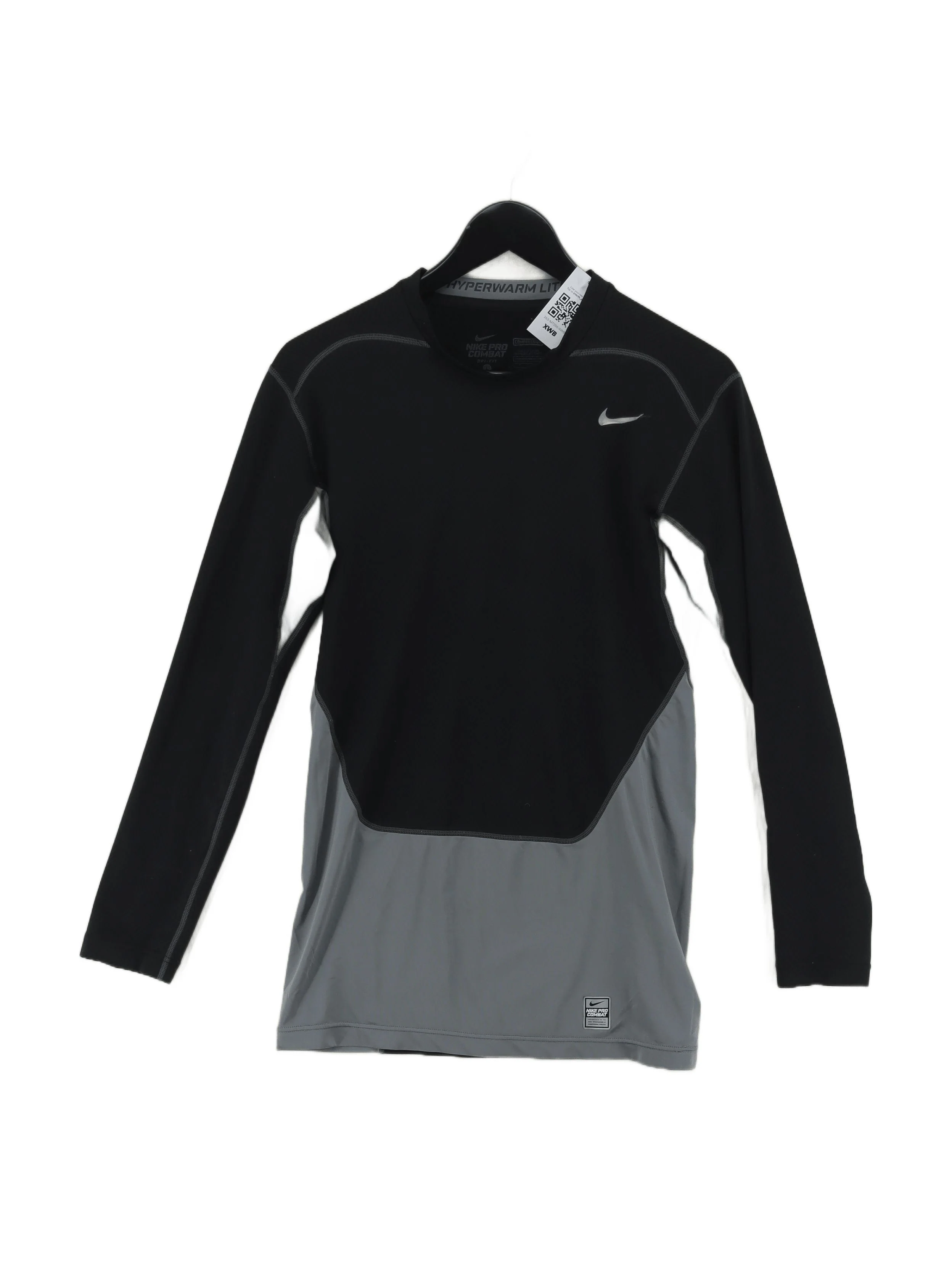 Nike Men's T-Shirt L Black Polyester with Spandex Crew Neck Basic