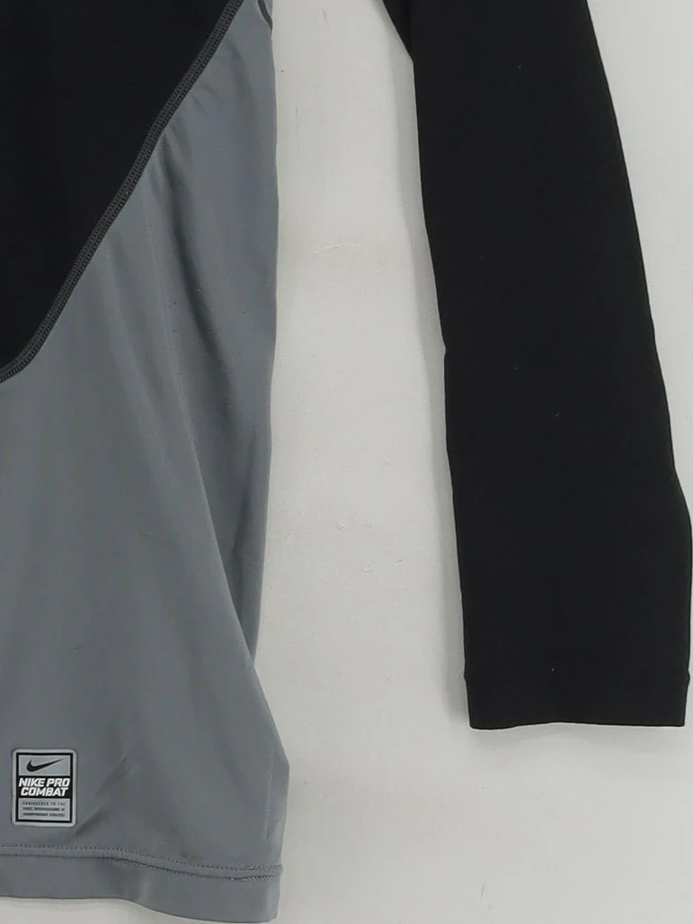 Nike Men's T-Shirt L Black Polyester with Spandex Crew Neck Basic - Image 4