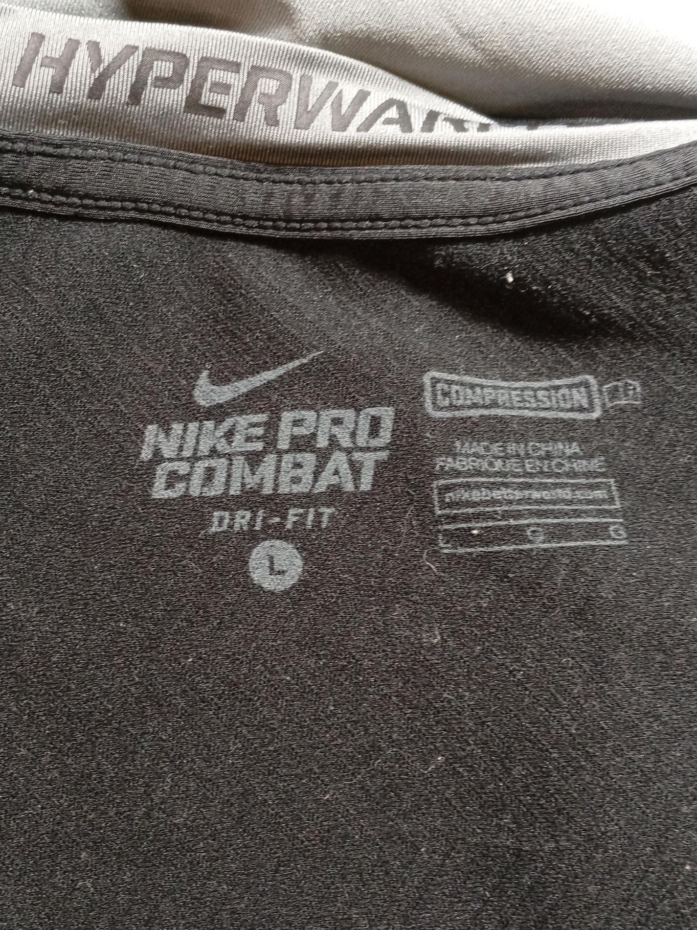 Nike Men's T-Shirt L Black Polyester with Spandex Crew Neck Basic - Image 5