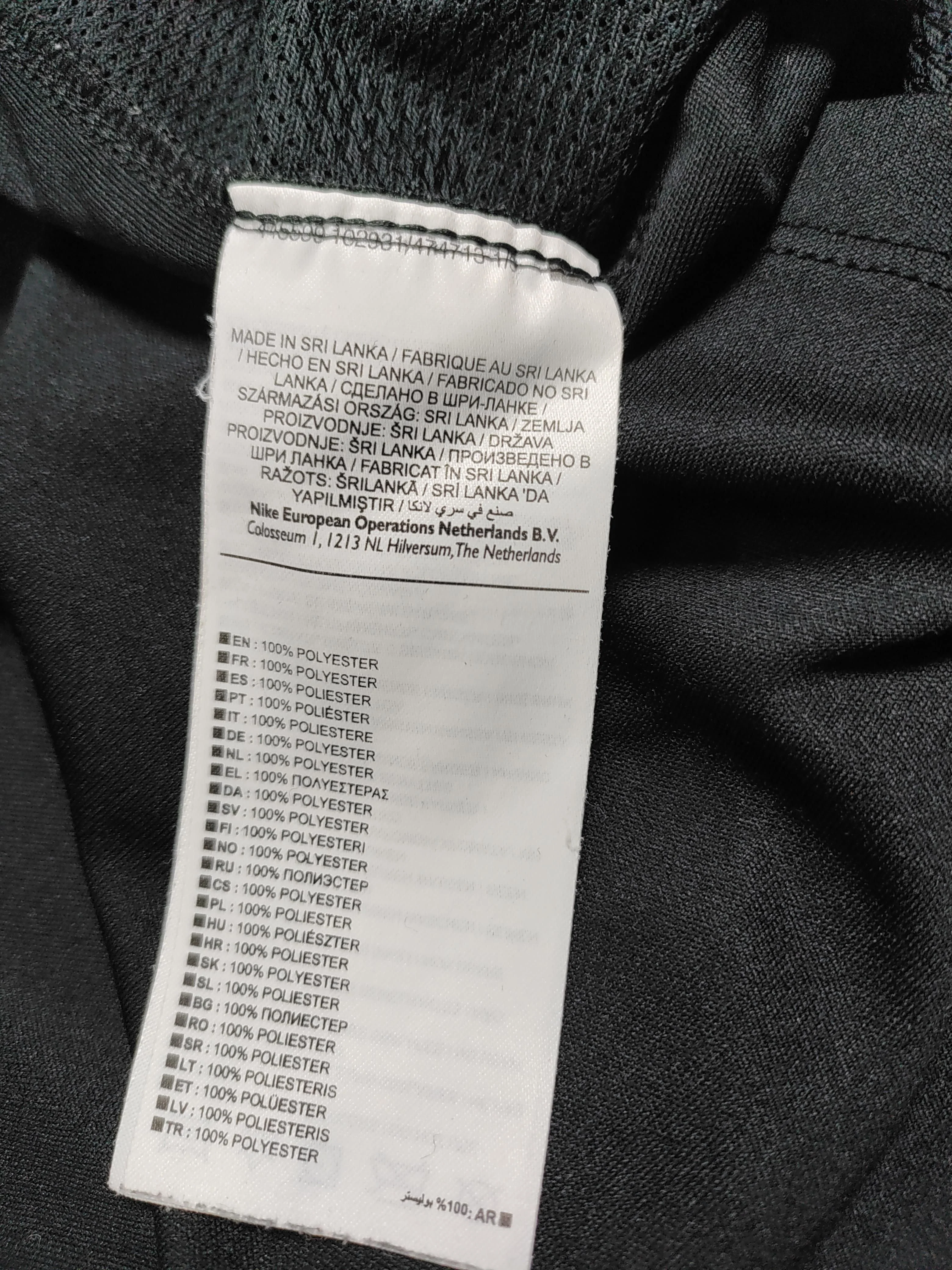Nike Men's T-Shirt L Black Striped 100% Polyester Round Neck Basic - Image 6