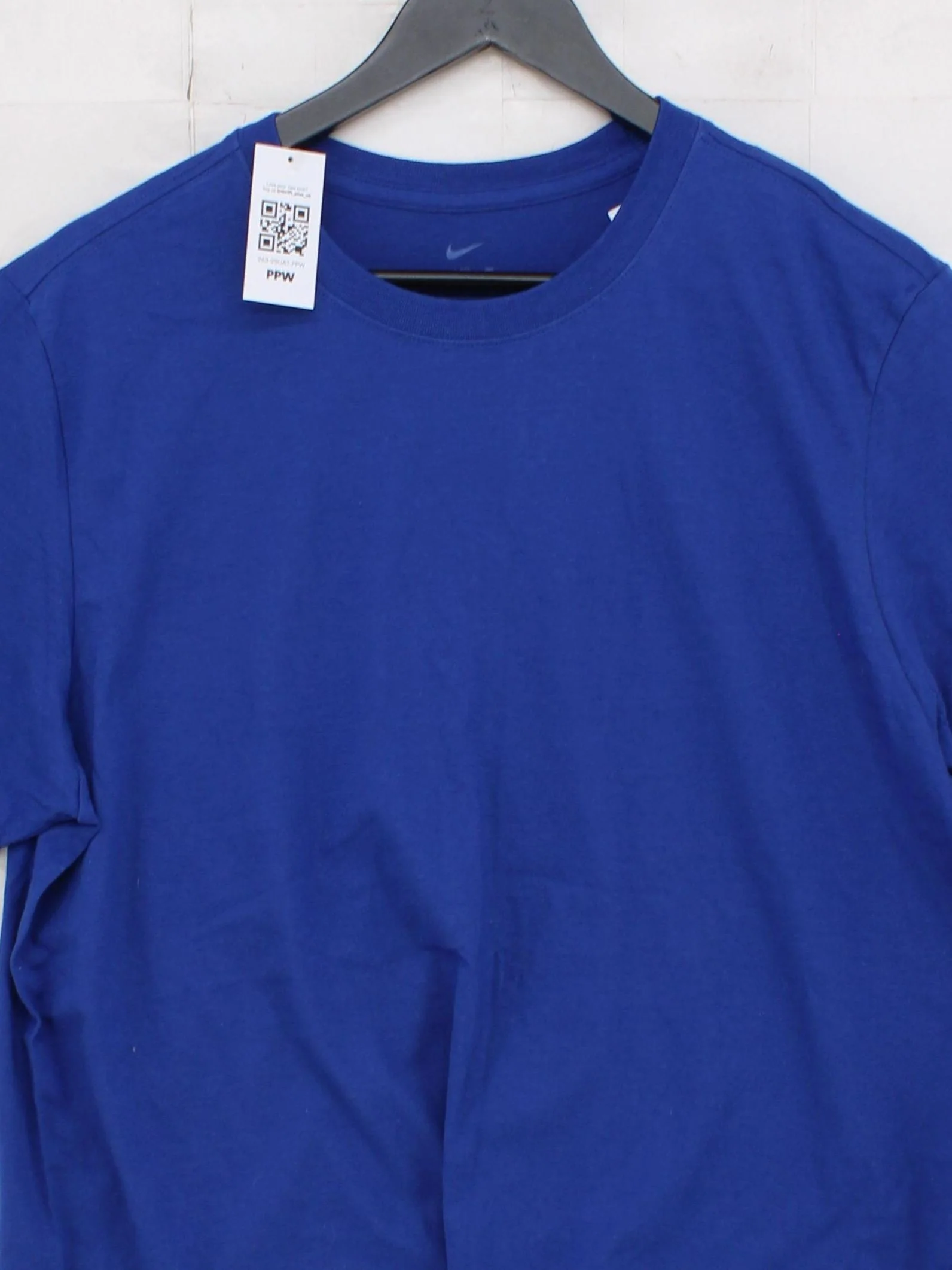 Nike Men's T-Shirt L Blue 100% Cotton Basic - Image 3